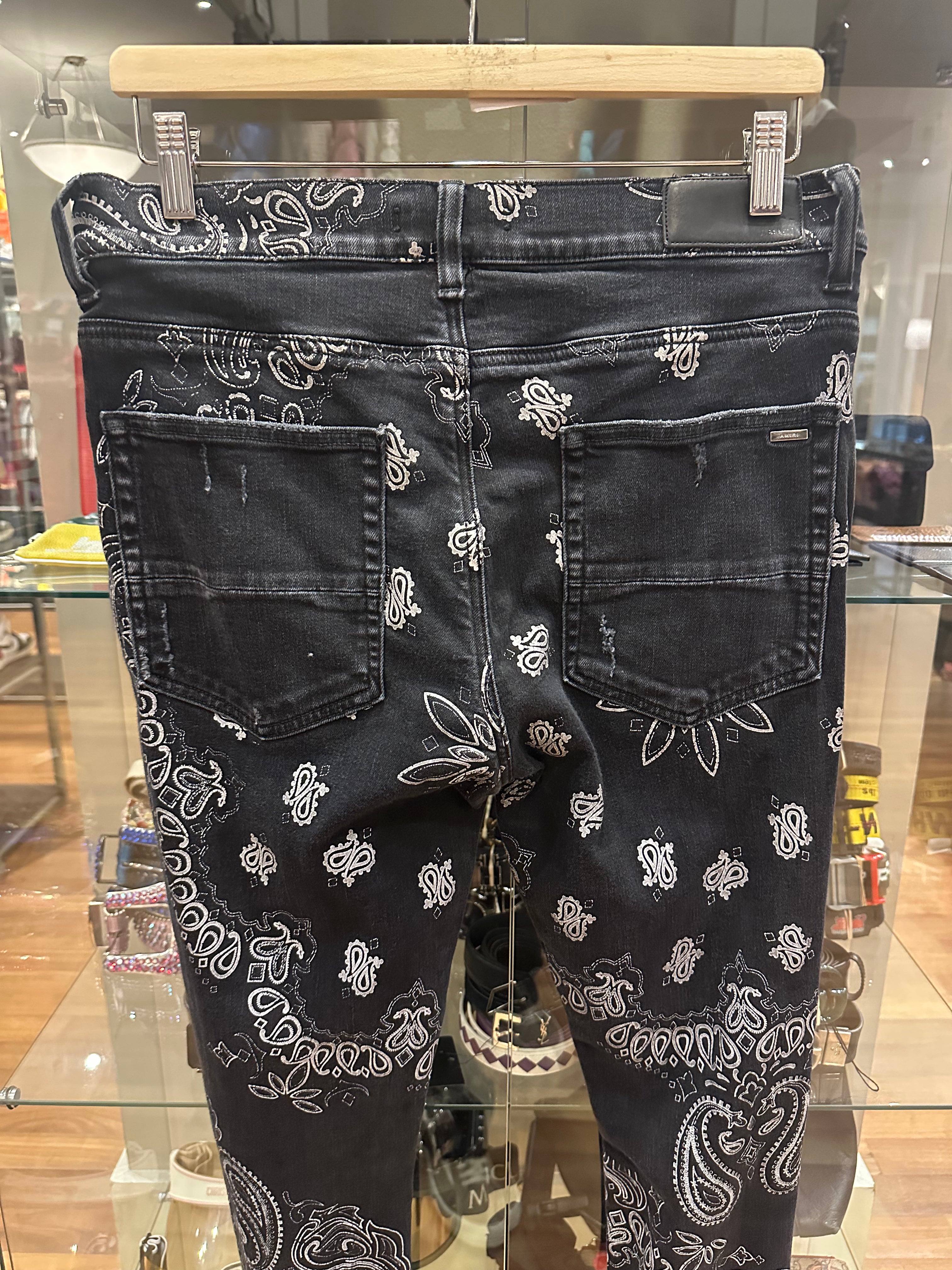Amiri Bandana Denim Jeans