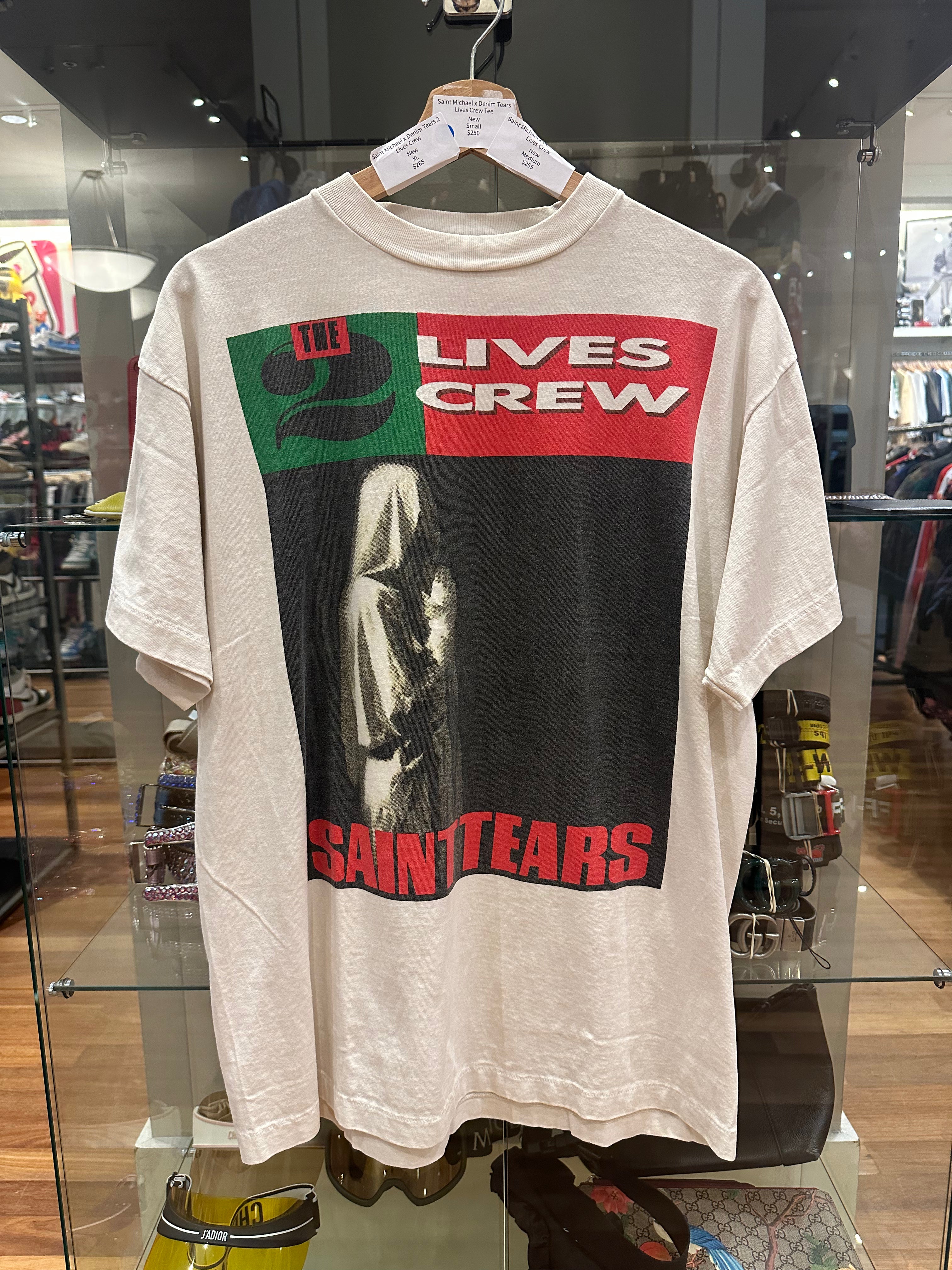 Saint Michael 2 Lives Crew Tee