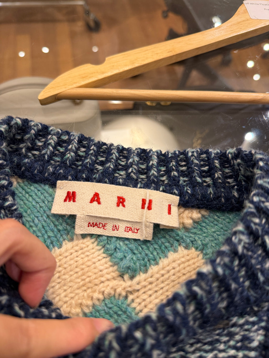 Marni Checkered Knit Pullover