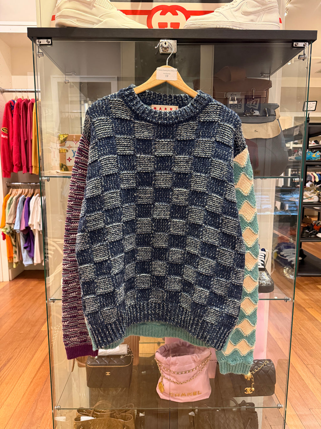 Marni Checkered Knit Pullover