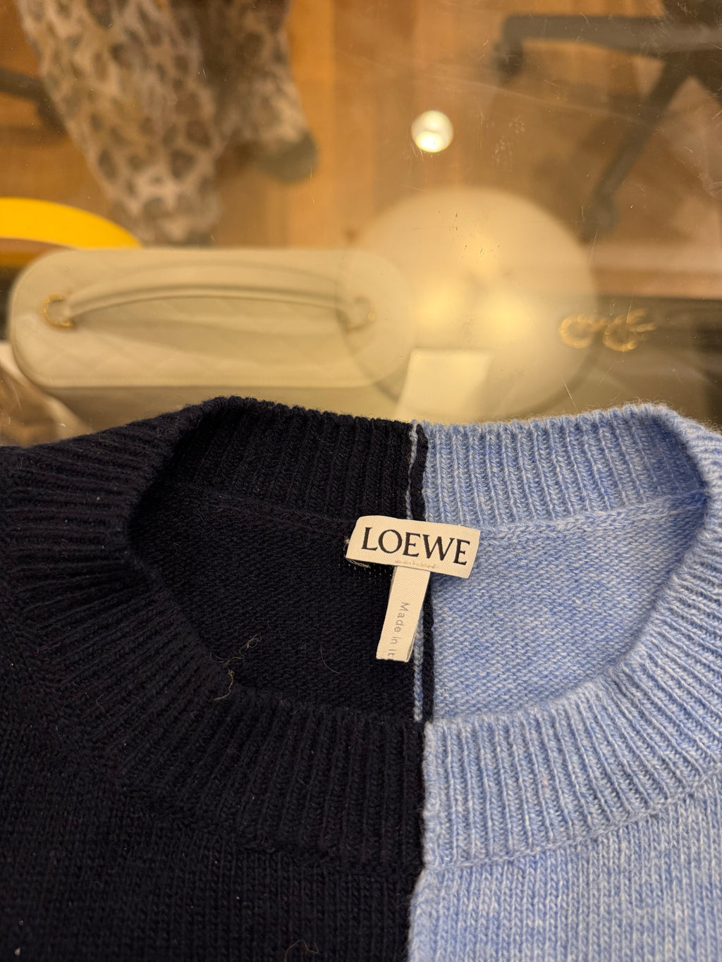 Loewe Men’s Asymmetric Colour Block Knit