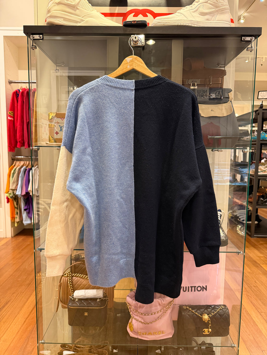 Loewe Men’s Asymmetric Colour Block Knit