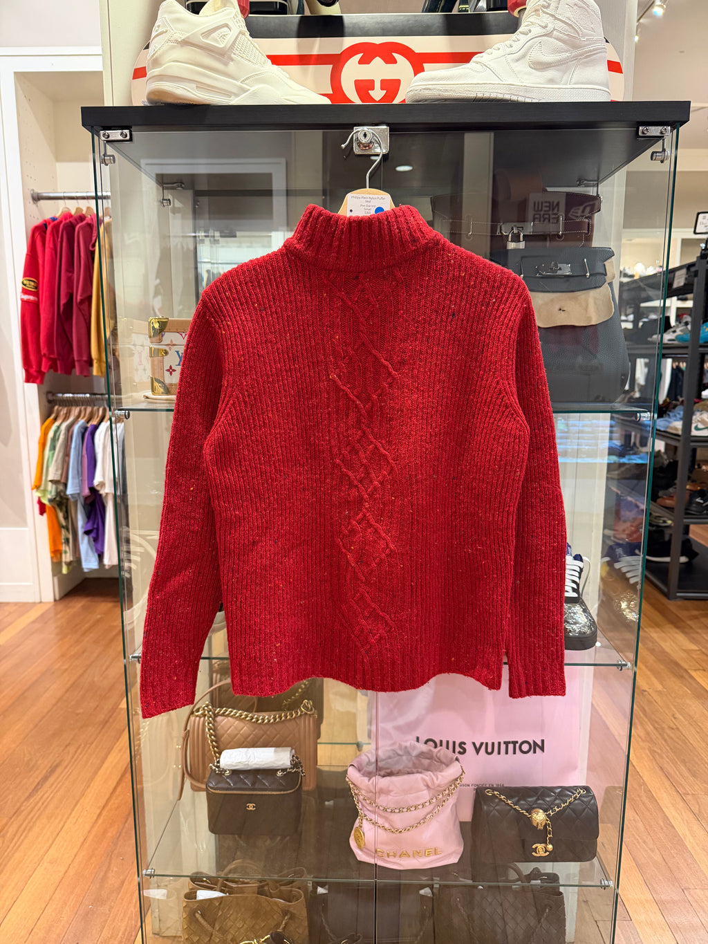 Burberry Turtle Neck Cable Knit Sweater