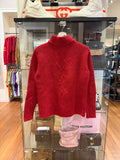 Burberry Turtle Neck Cable Knit Sweater
