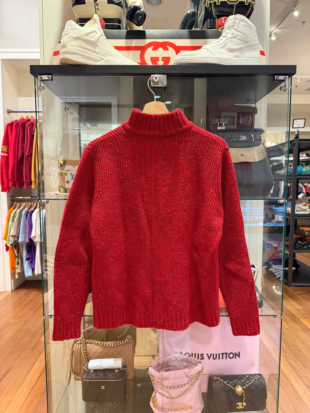 Burberry Turtle Neck Cable Knit Sweater