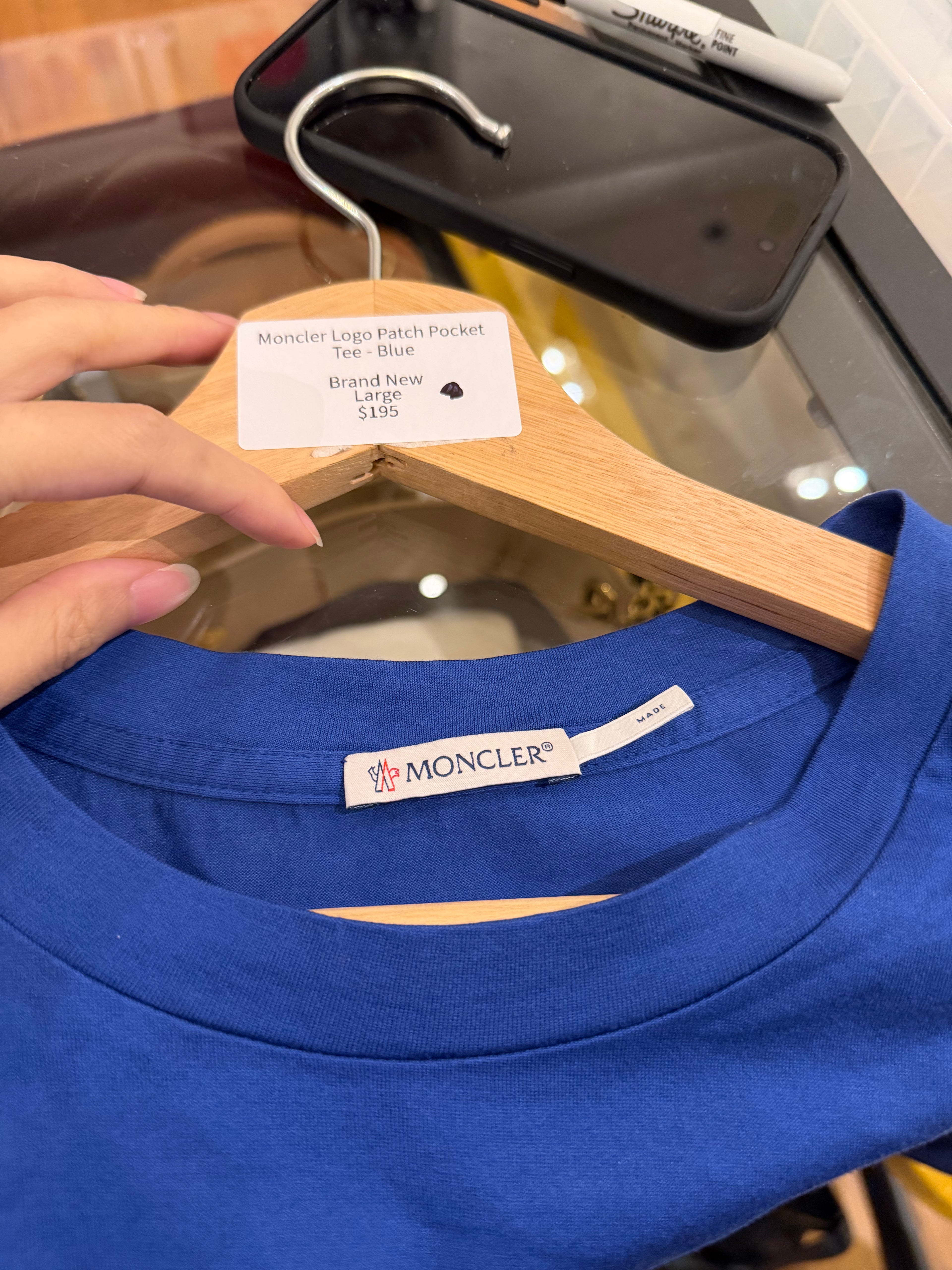 Moncler Logo Patch Pocket
Tee