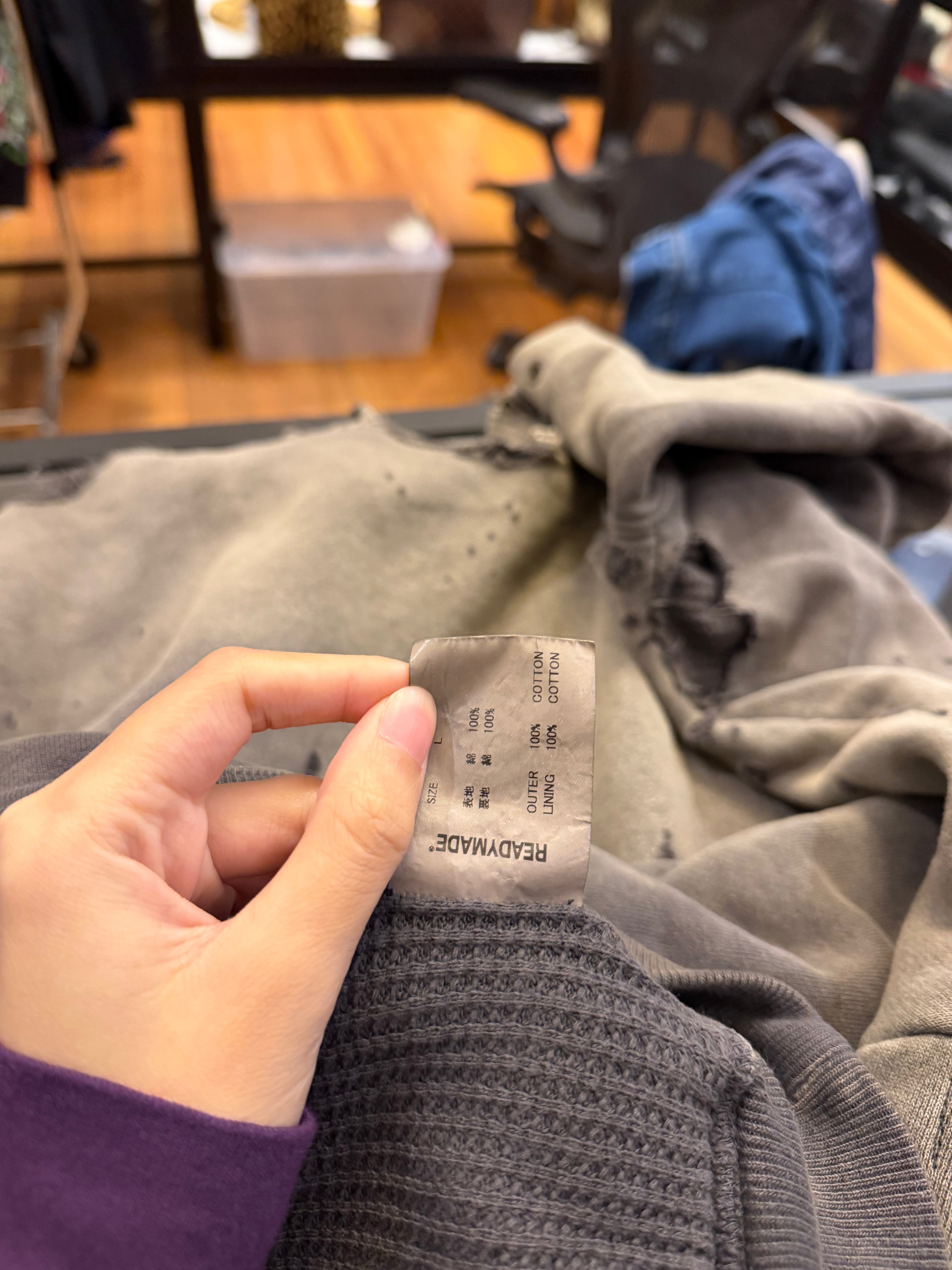 Readymade Distressed Hoodie
