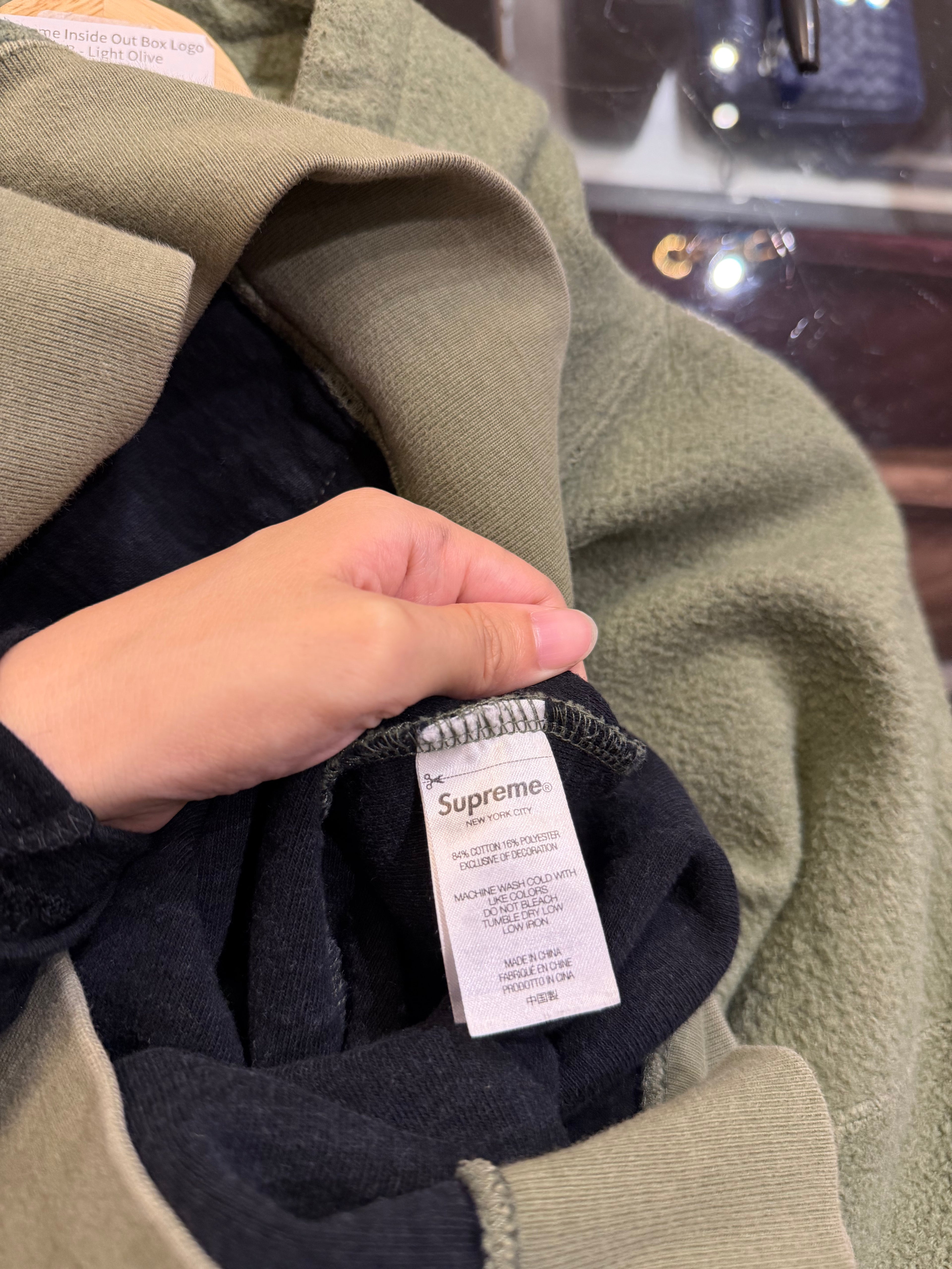 Supreme Inside Out Box Logo
SS23 - Light Olive