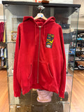 Supreme Disturbed Zip Up
Hoodie - Red