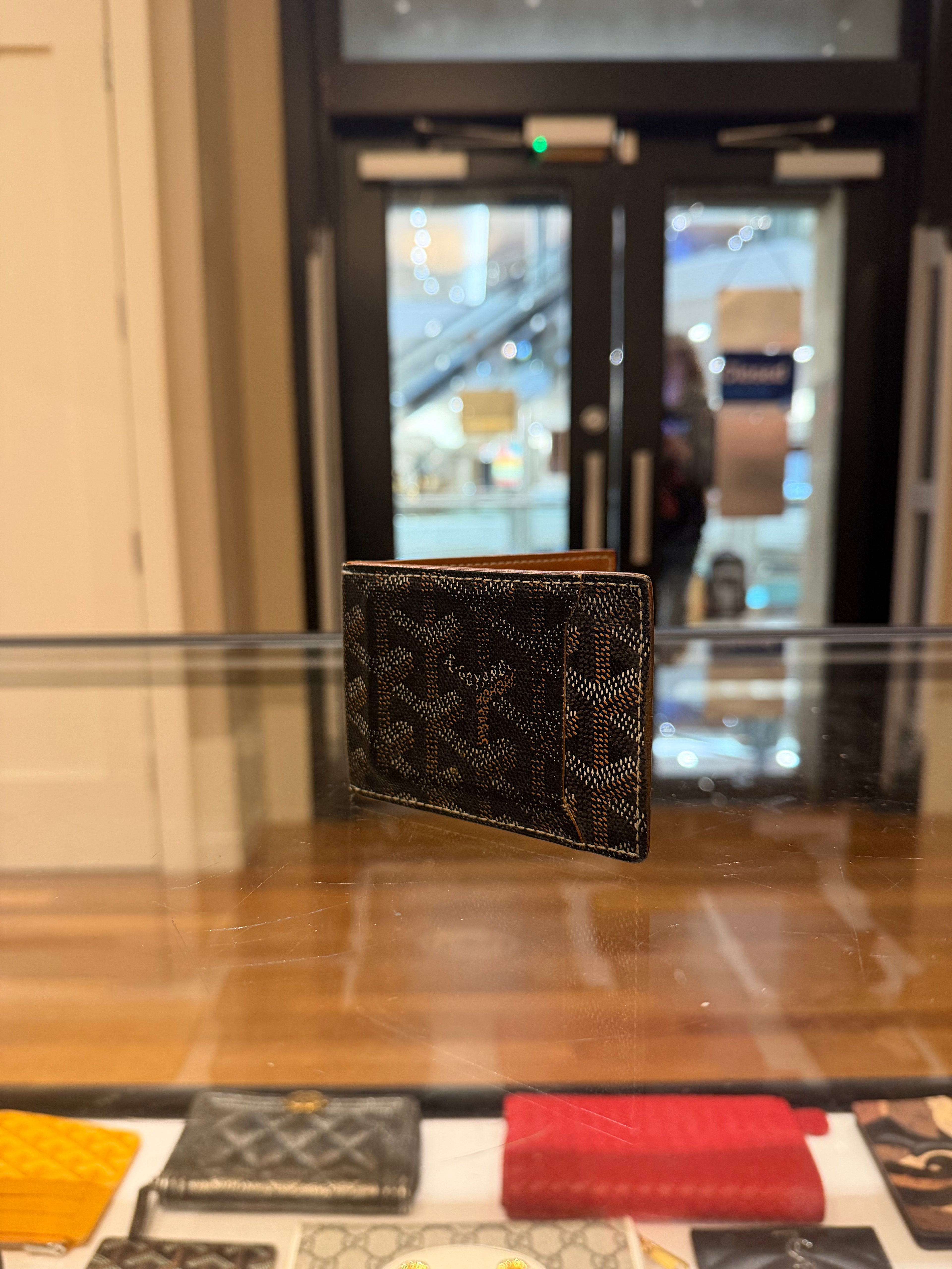 Goyard Black Goyardine Victoire Canvas Wallet