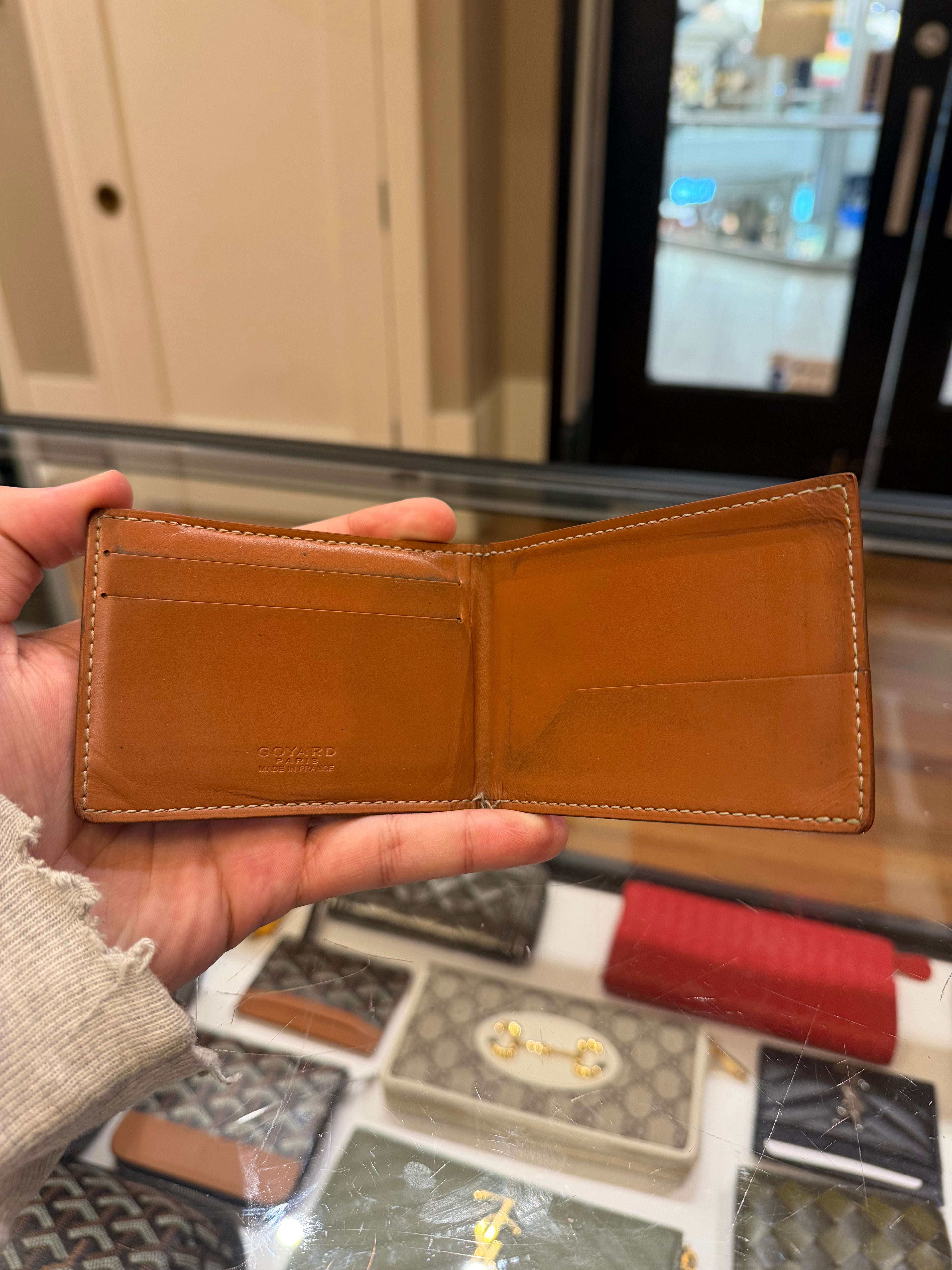 Goyard Black Goyardine Victoire Canvas Wallet