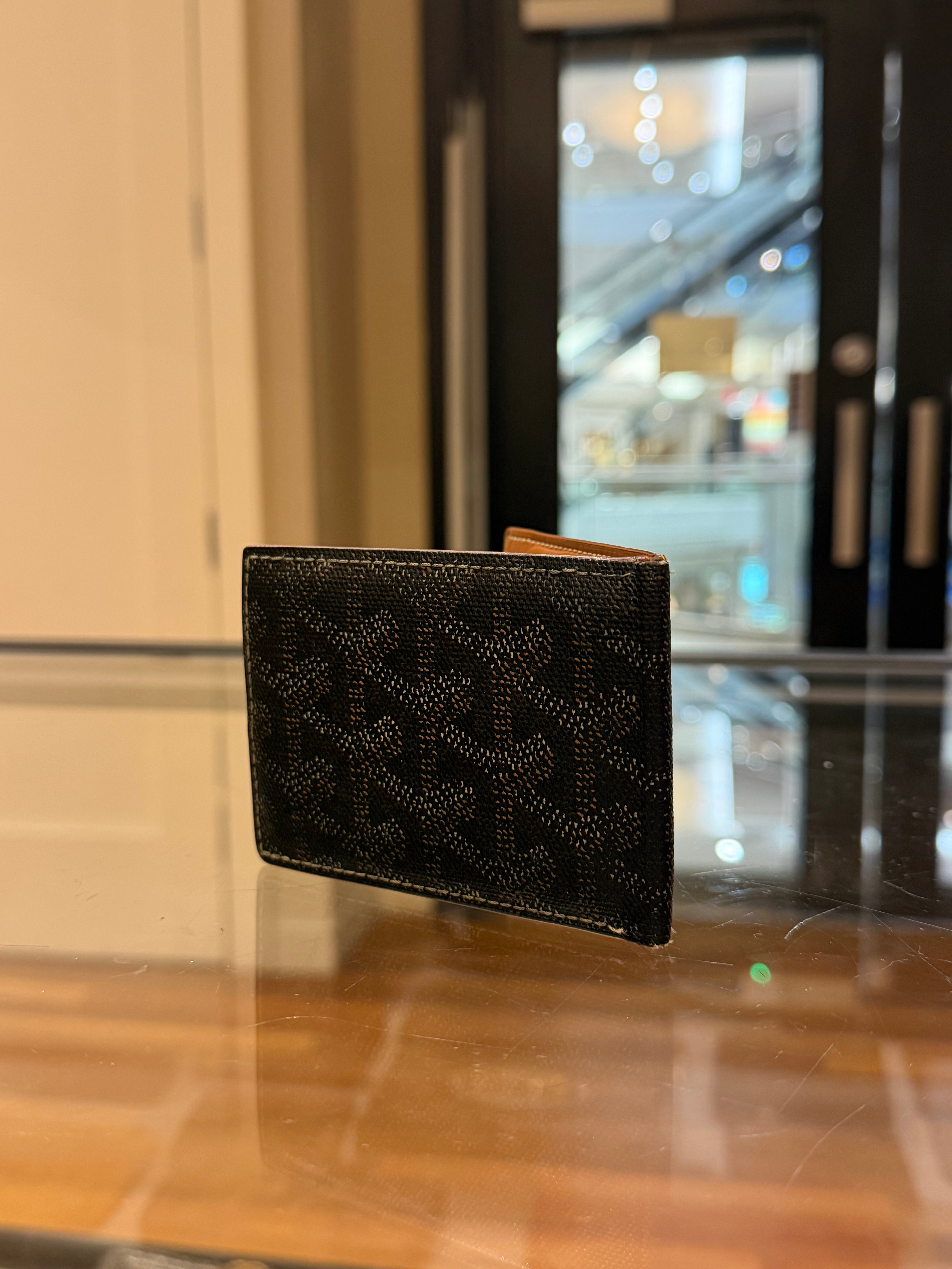 Goyard Black Goyardine Victoire Canvas Wallet