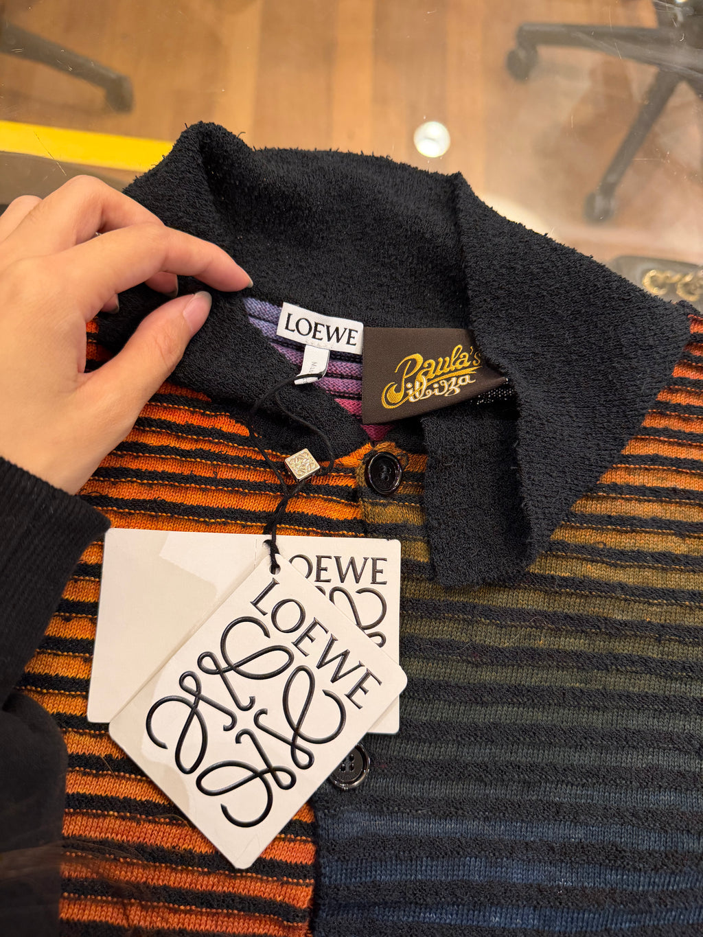 Lowe x Paula’s Ibiza Multi-Stripe Knit Shirt