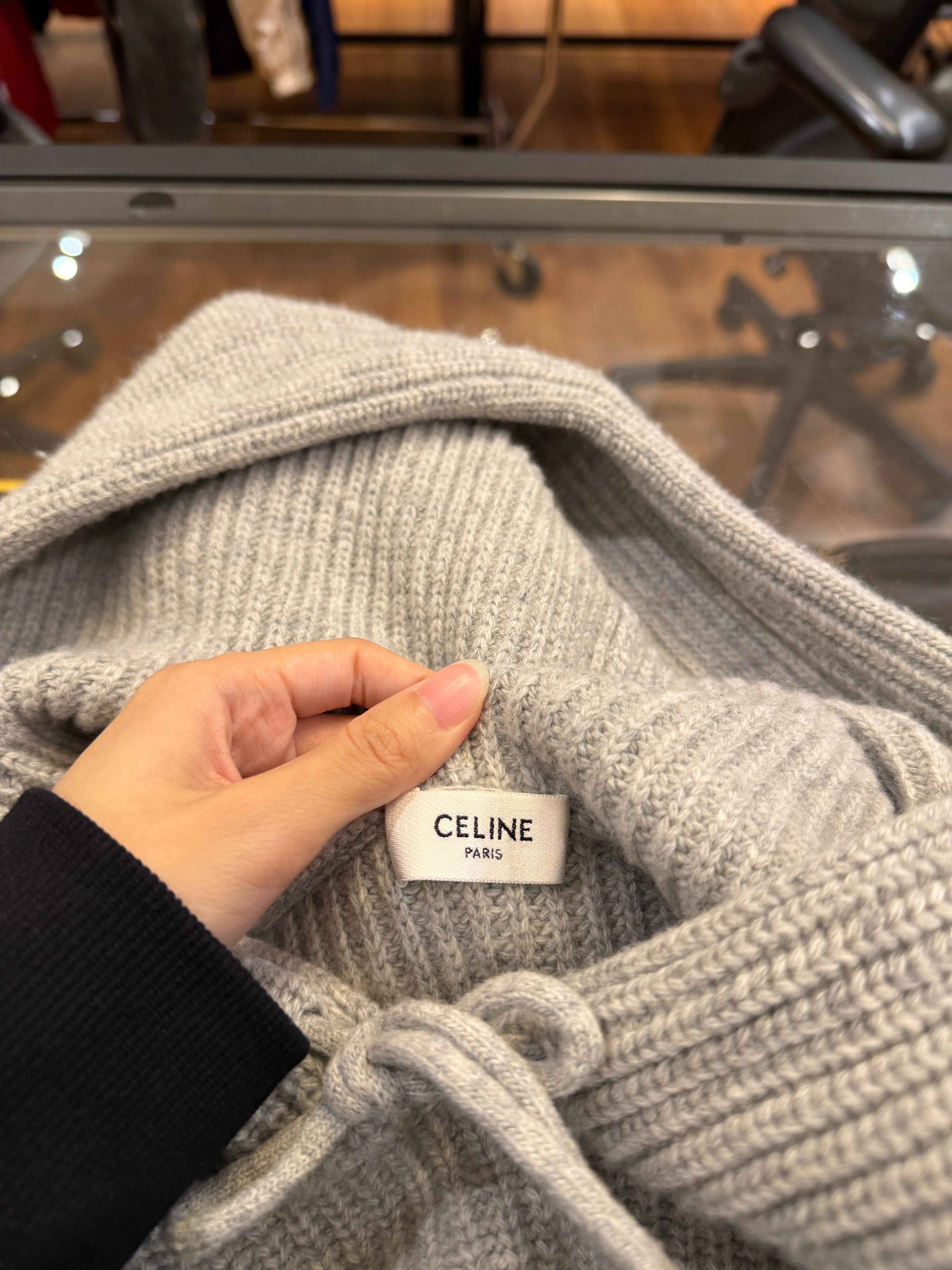 Celine Wool Gray Sweater