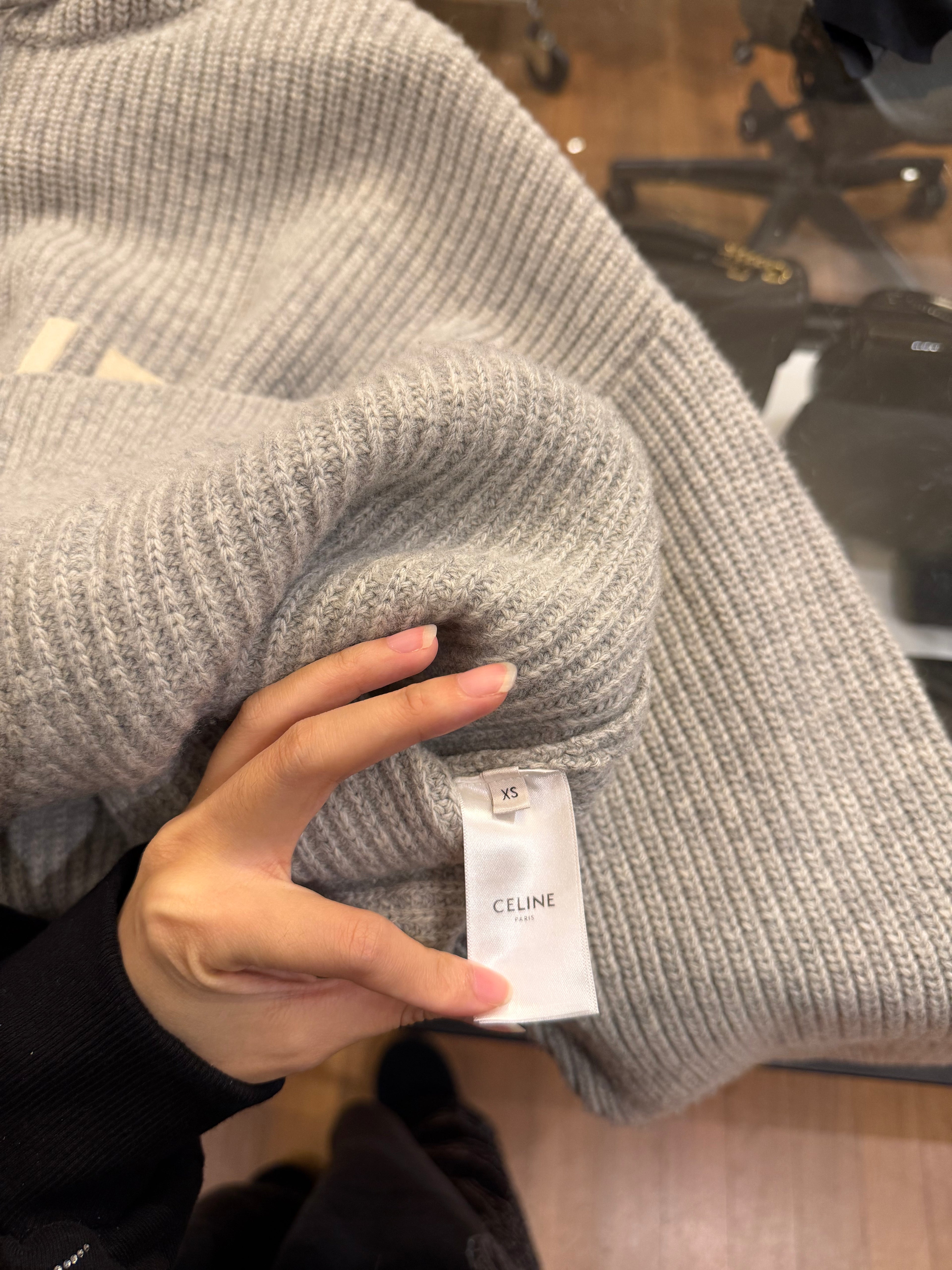 Celine Wool Gray Sweater