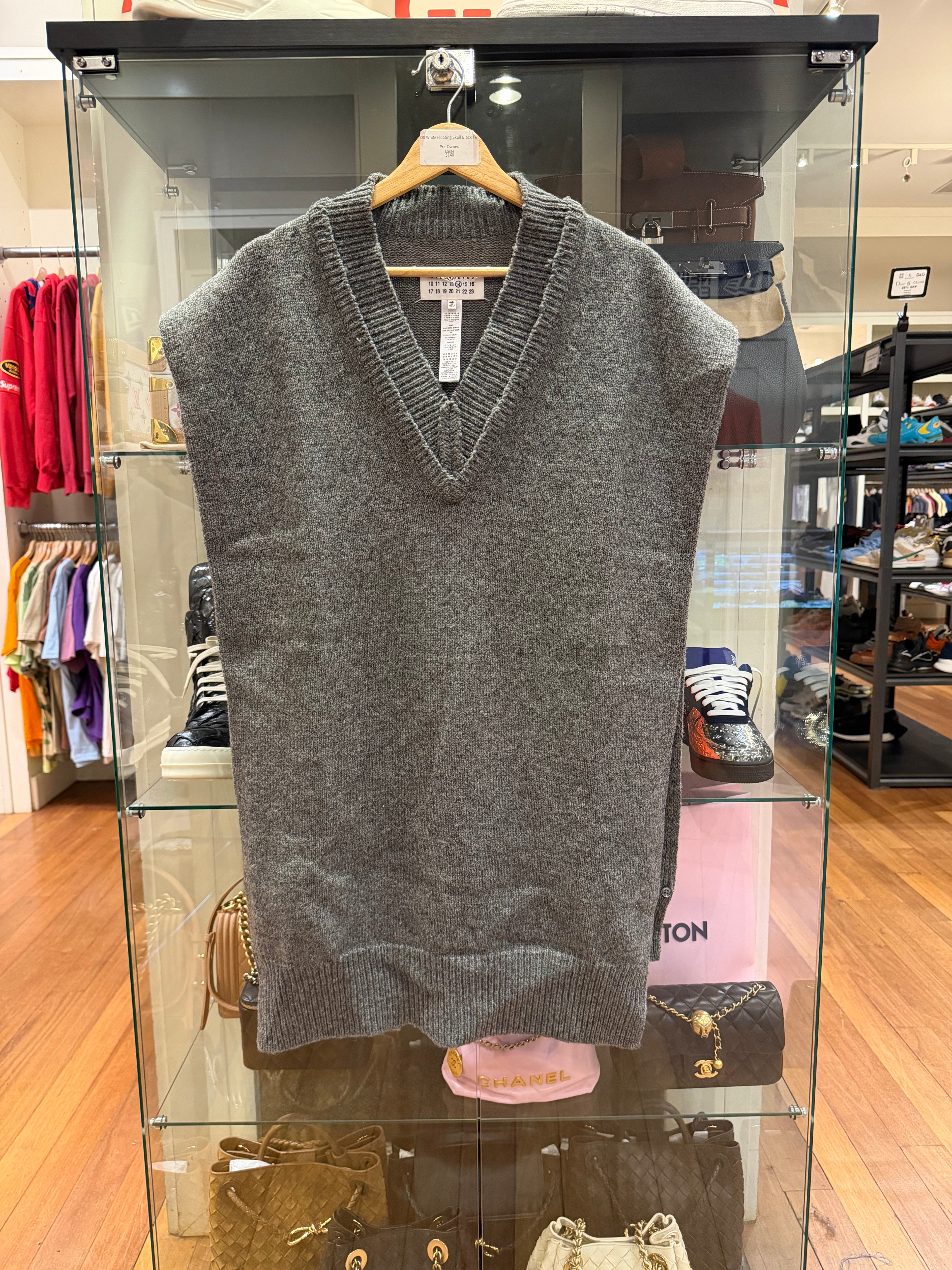Maison Margiela Knitted Sweater Vest - Grey