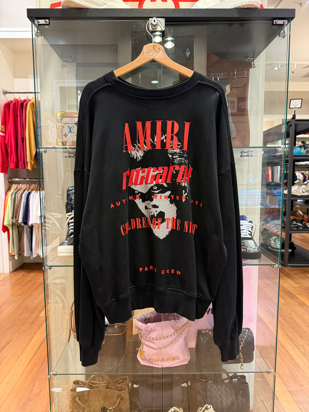 Amiri x Riccardi AW18 Runway
Paris Week 'Children of the
Night' Crewneck
