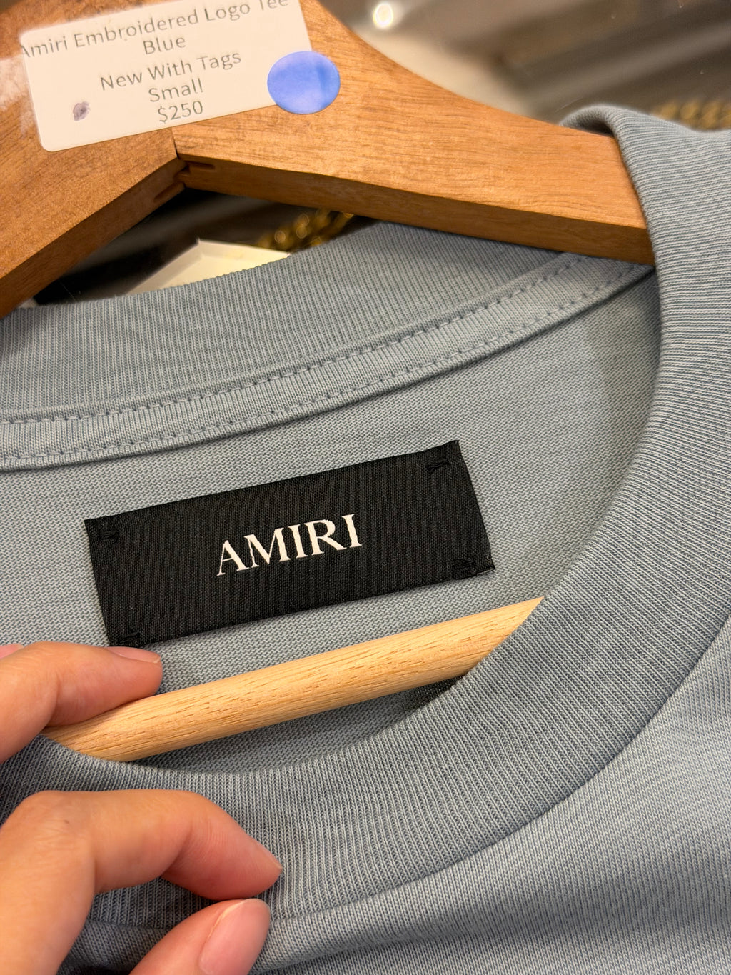 Amiri Embroidered Logo Tee
Blue