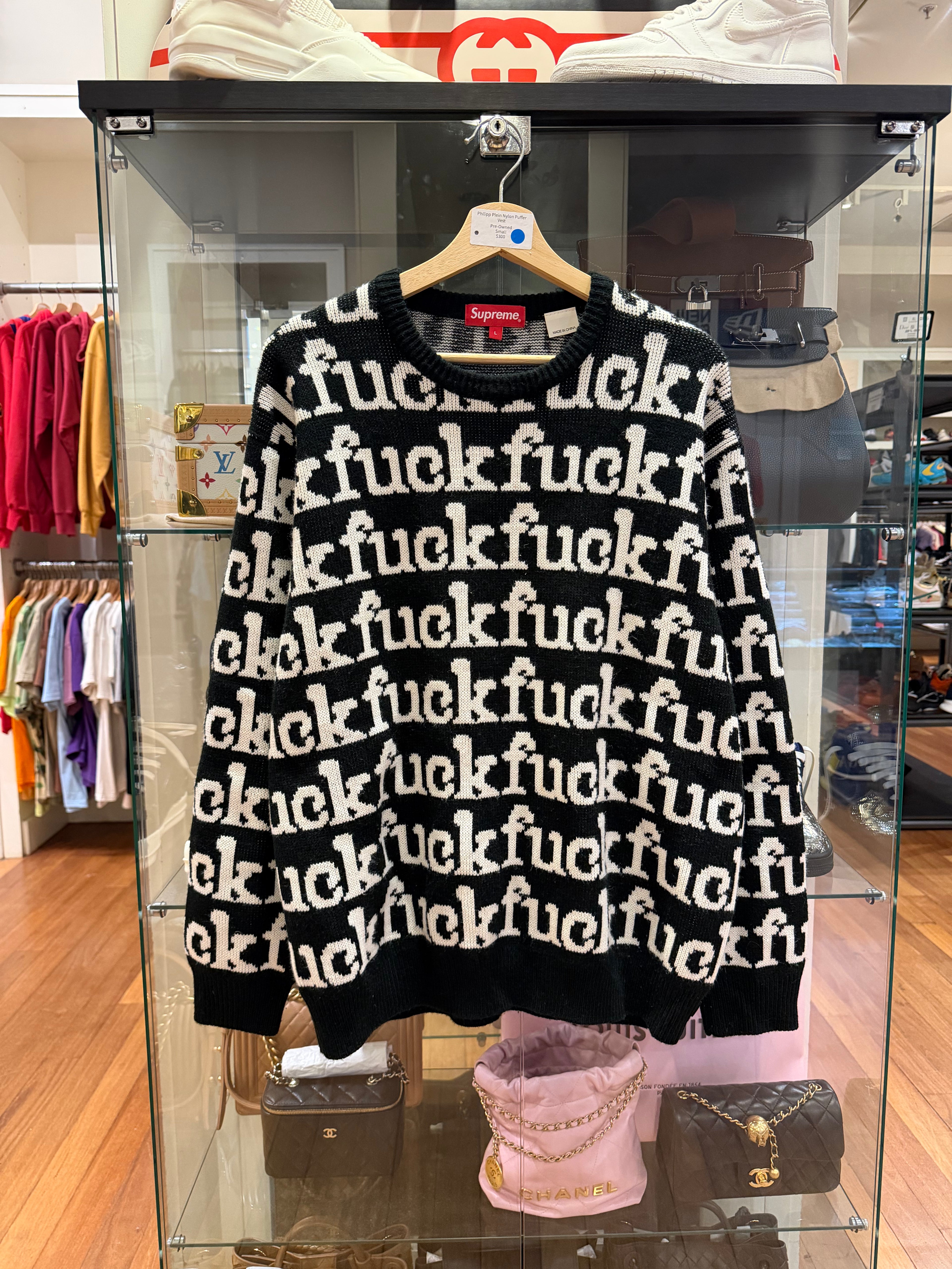Supreme Fuck Off Knit Sweater