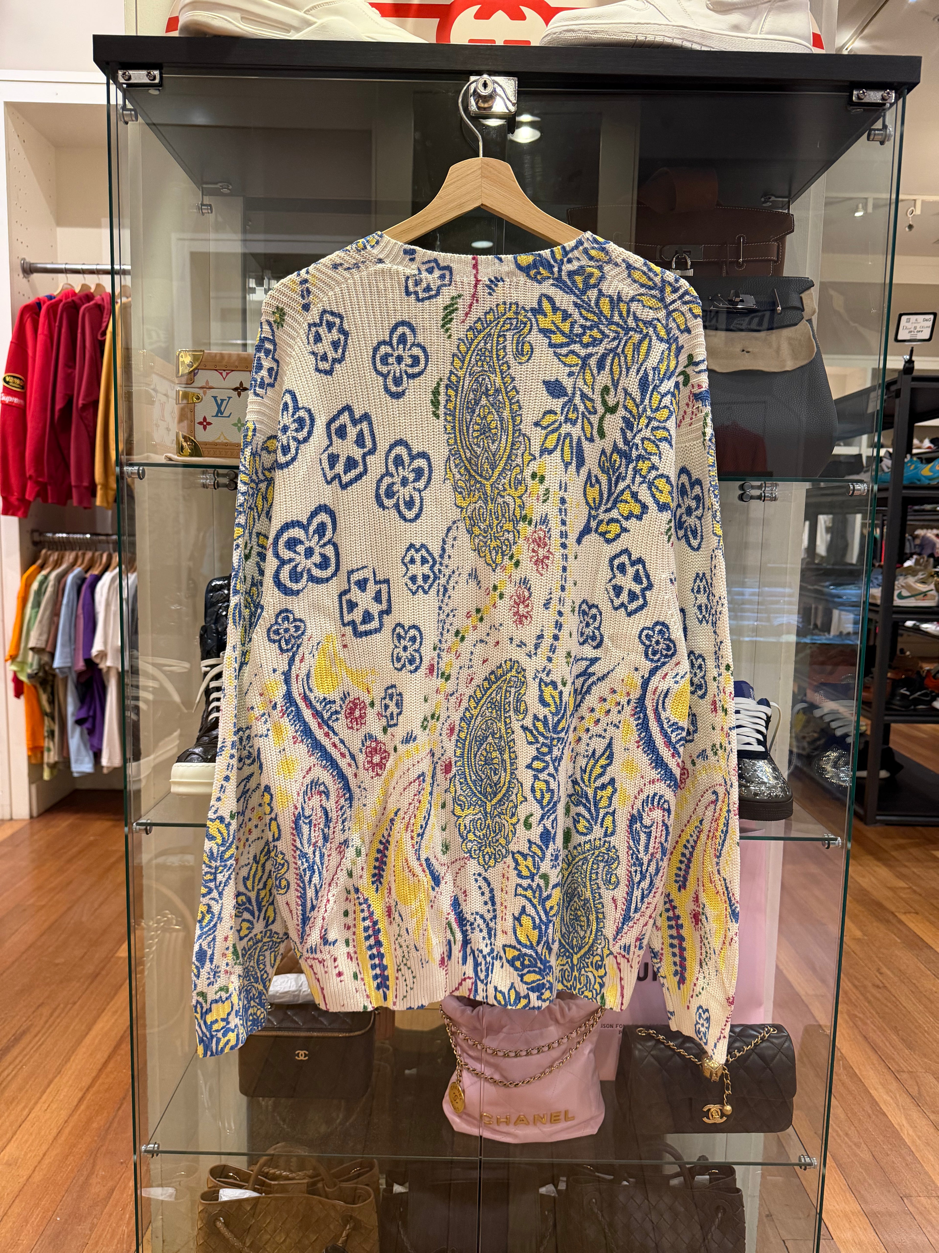 Supreme Printed Paisley Knit Sweater