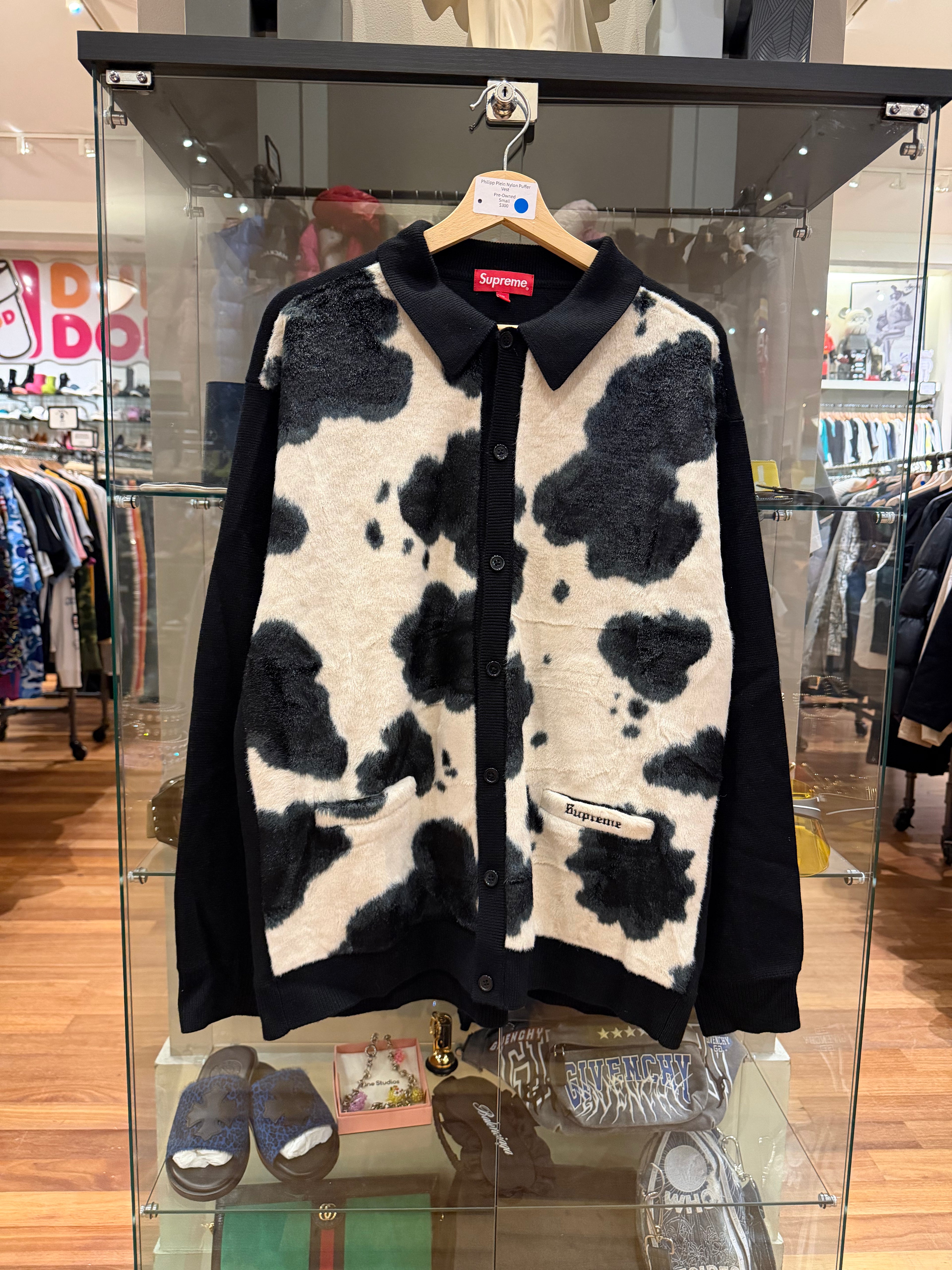 Supreme Cow Print Cardigan