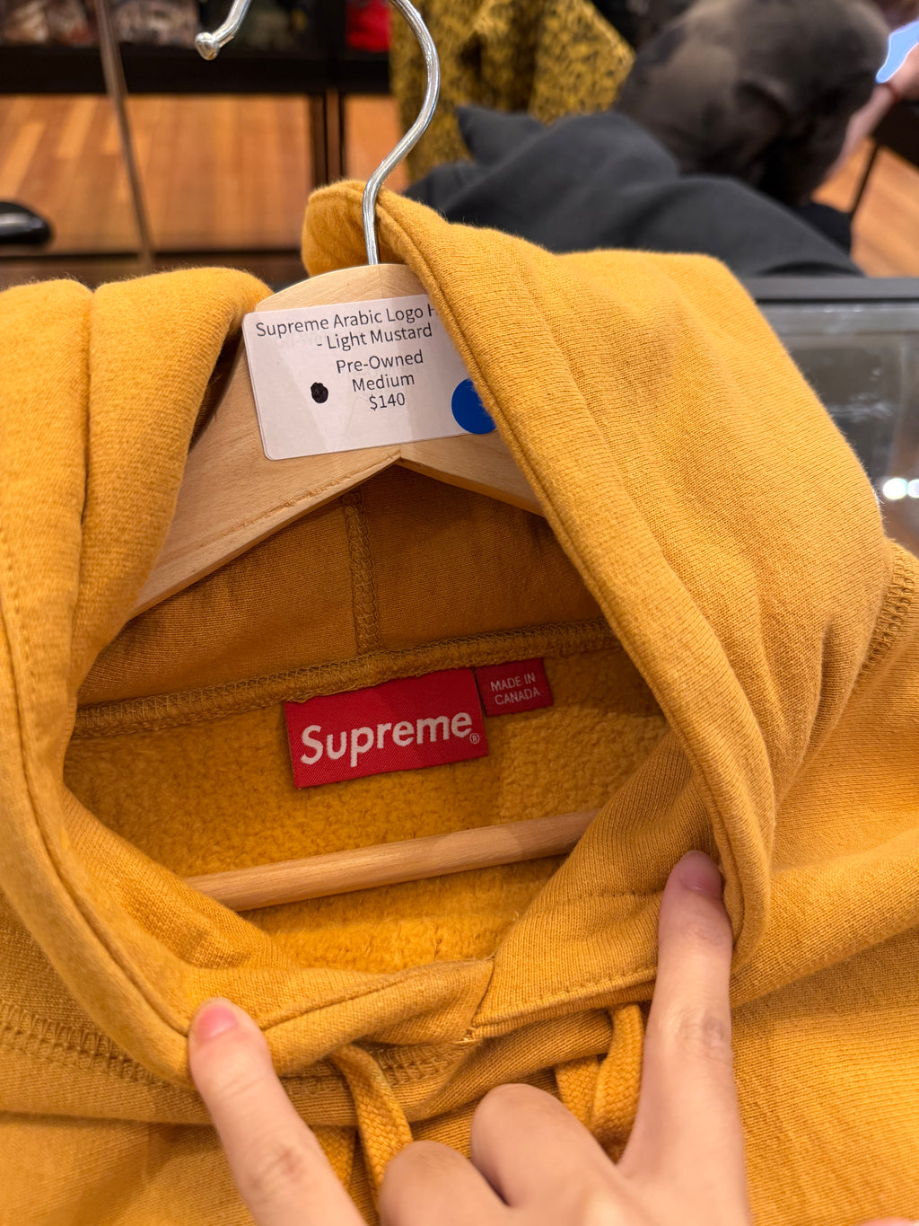 Supreme Arabic Logo Hoodie
- Light Mustard
