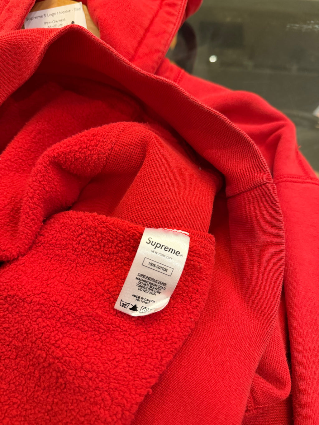 Supreme S Logo Hoodie - Red