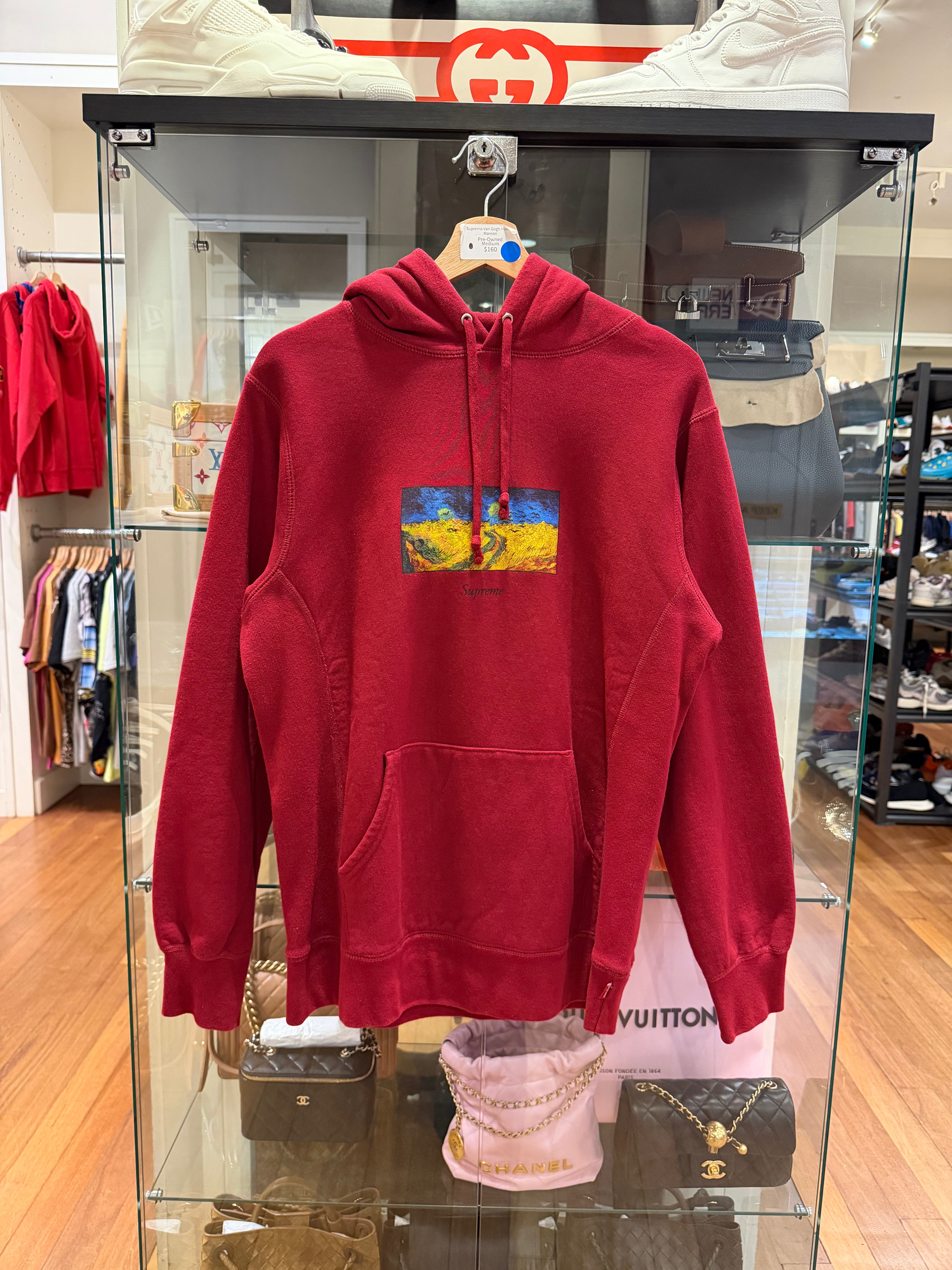 Supreme Van Gogh Hoodie - Maroon