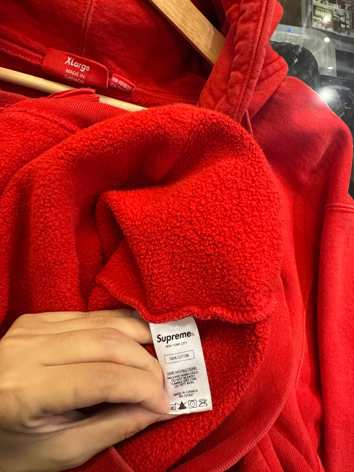 Supreme Disturbed Zip Up
Hoodie - Red