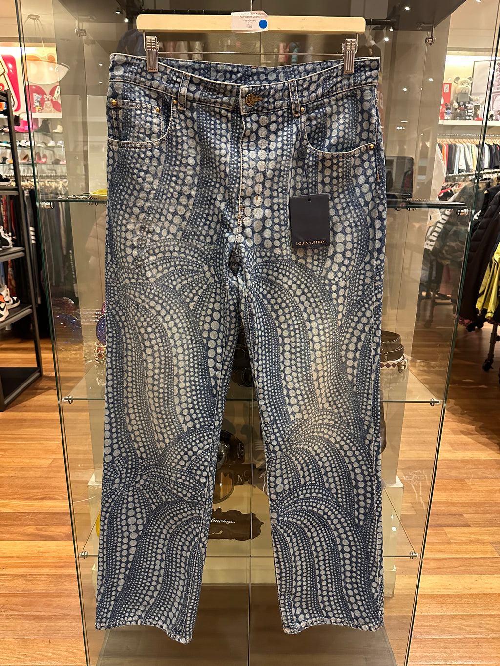 Louis Vuitton Yayou Kusama AOP Denim Jeans