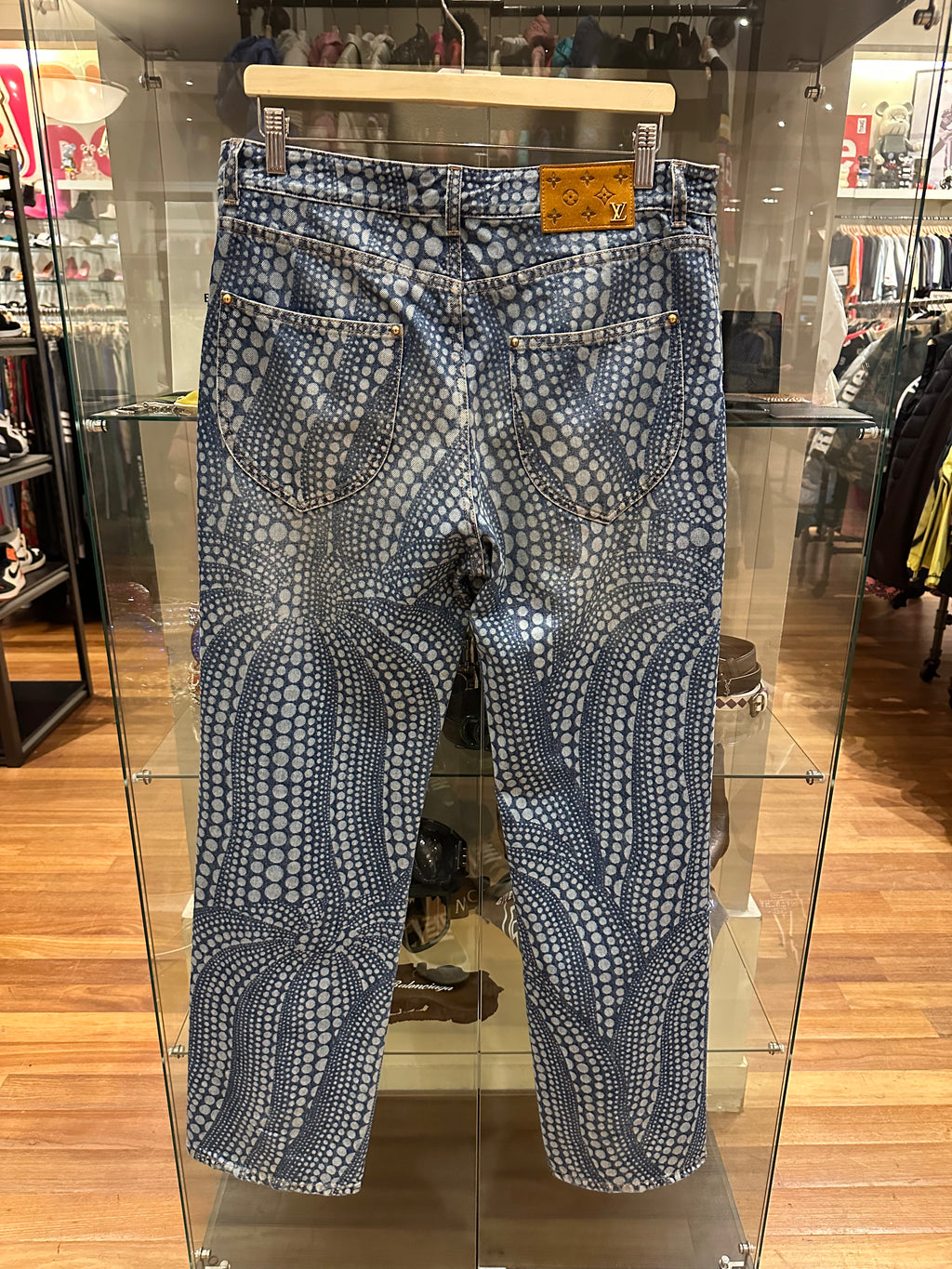Louis Vuitton Yayou Kusama AOP Denim Jeans
