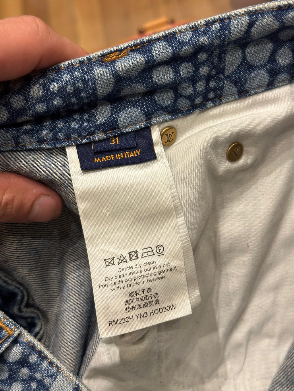 Louis Vuitton Yayou Kusama AOP Denim Jeans