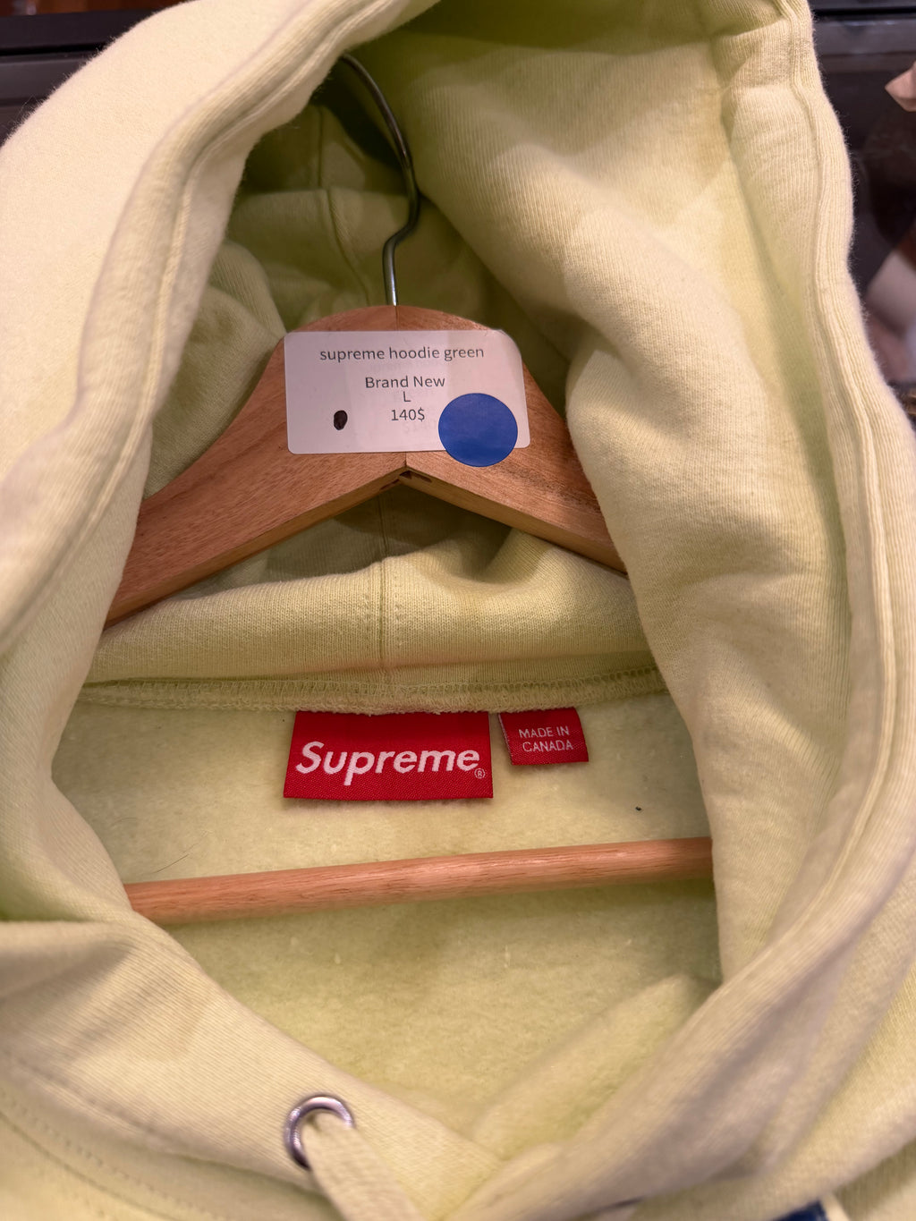 supreme hoodie green