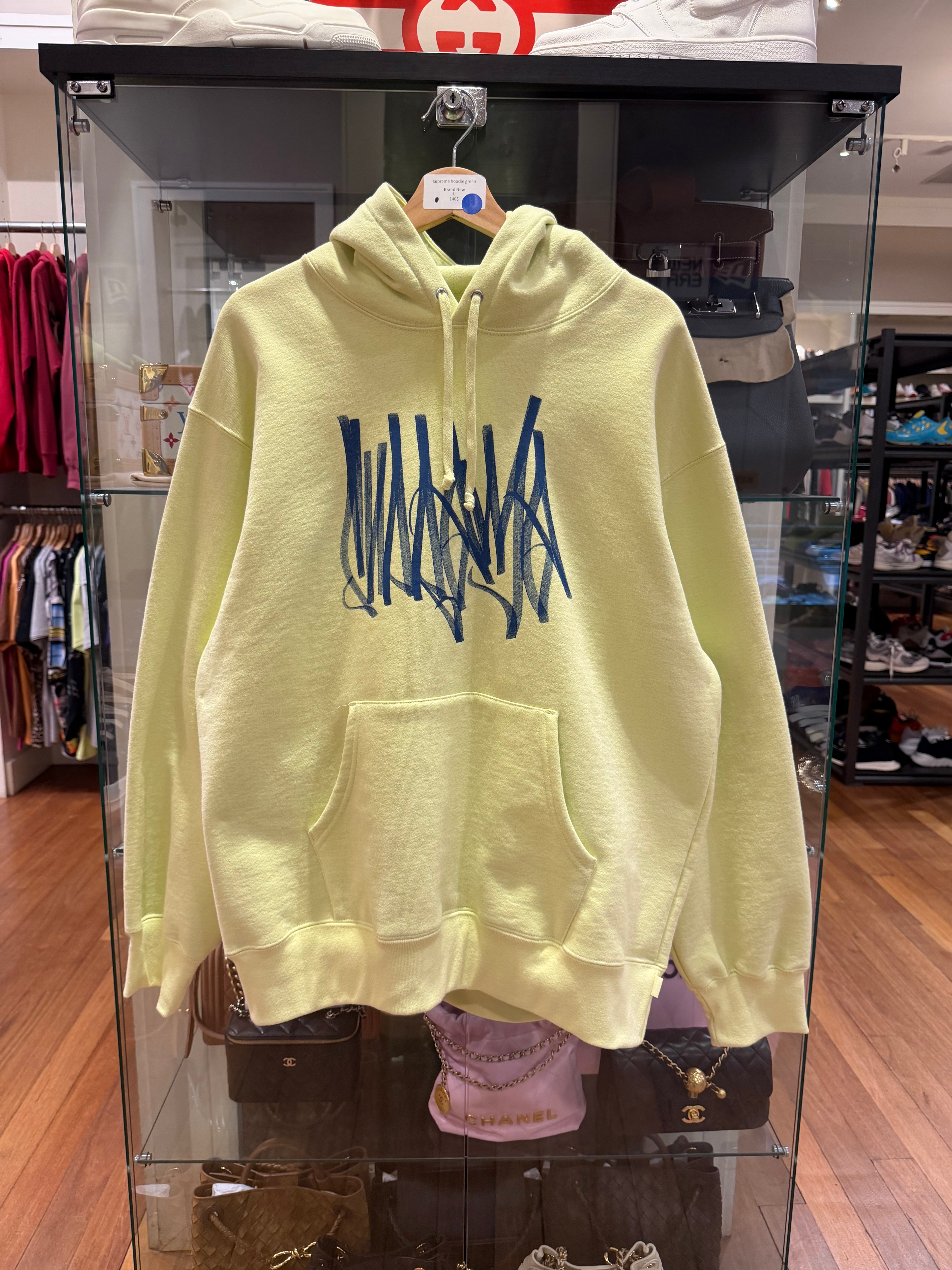 supreme hoodie green