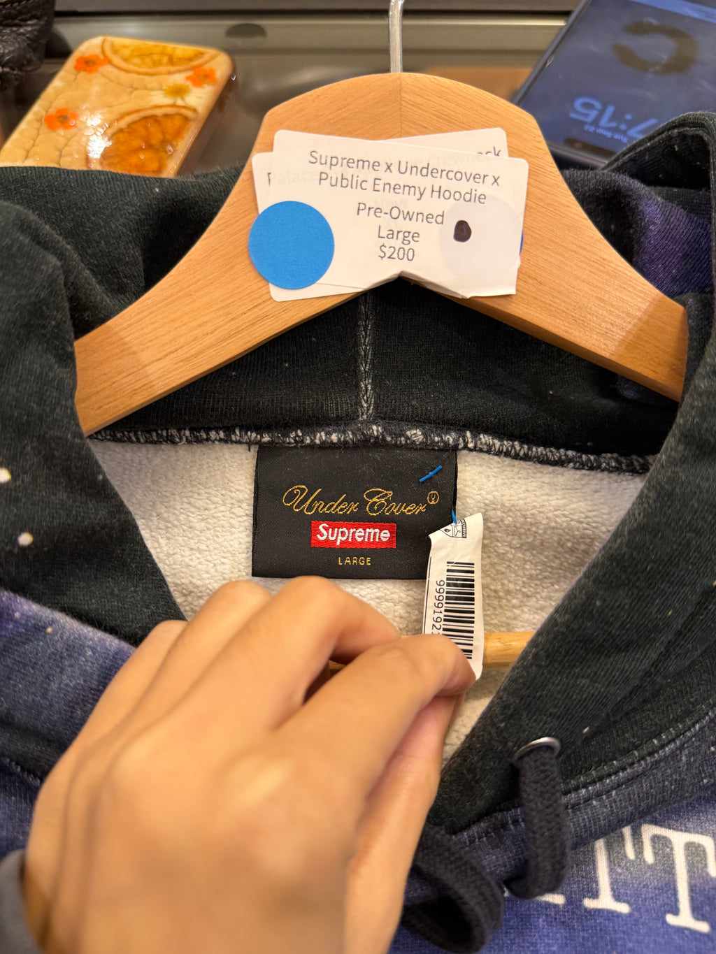Supreme x Undercover x
Public Enemy Hoodie
