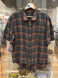 Chrome Hearts Short Sleeve Zip Up Flannel