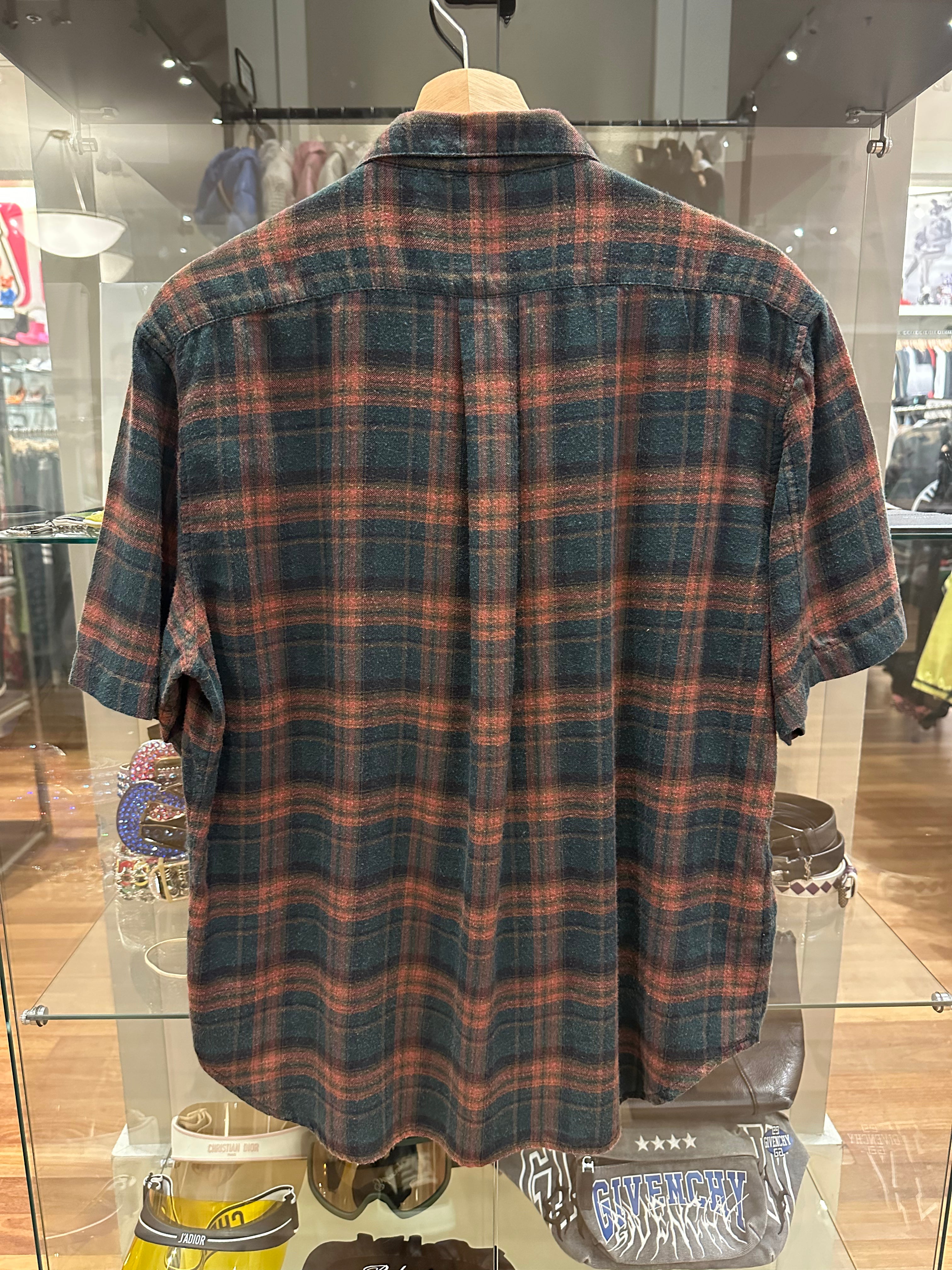 Chrome Hearts Short Sleeve Zip Up Flannel