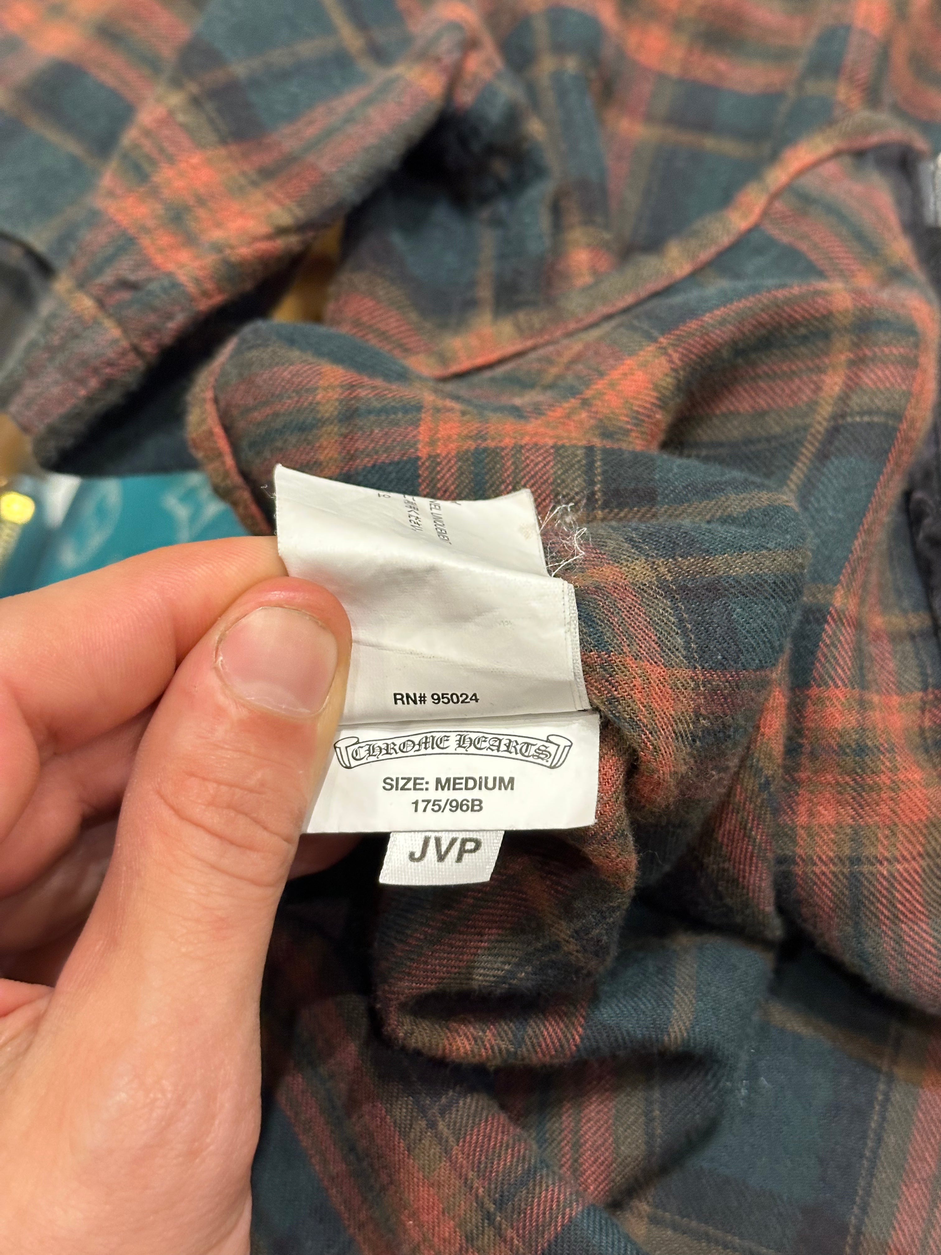 Chrome Hearts Short Sleeve Zip Up Flannel