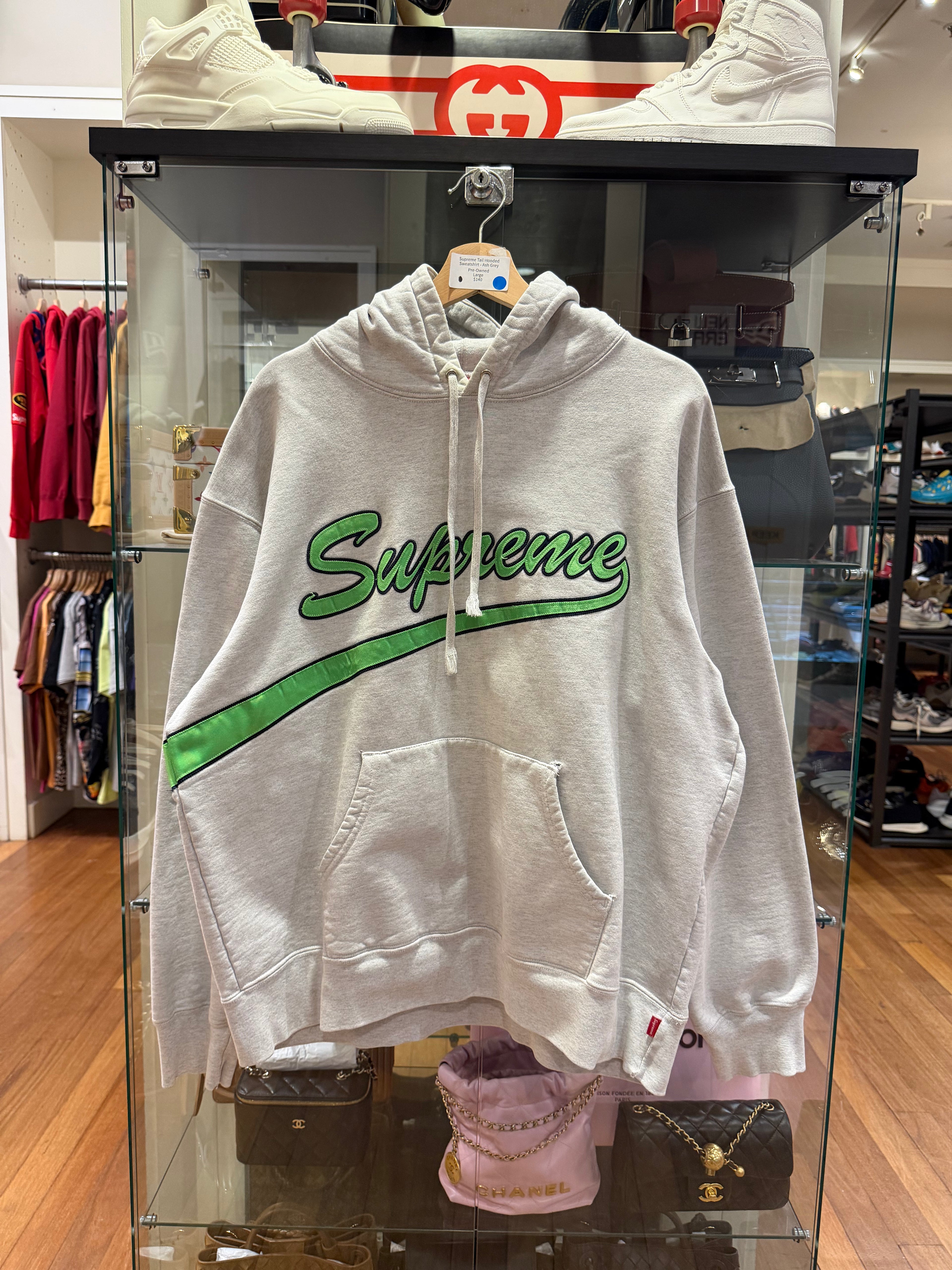 Supreme Tail Hooded Sweatshirt - Ash Grey