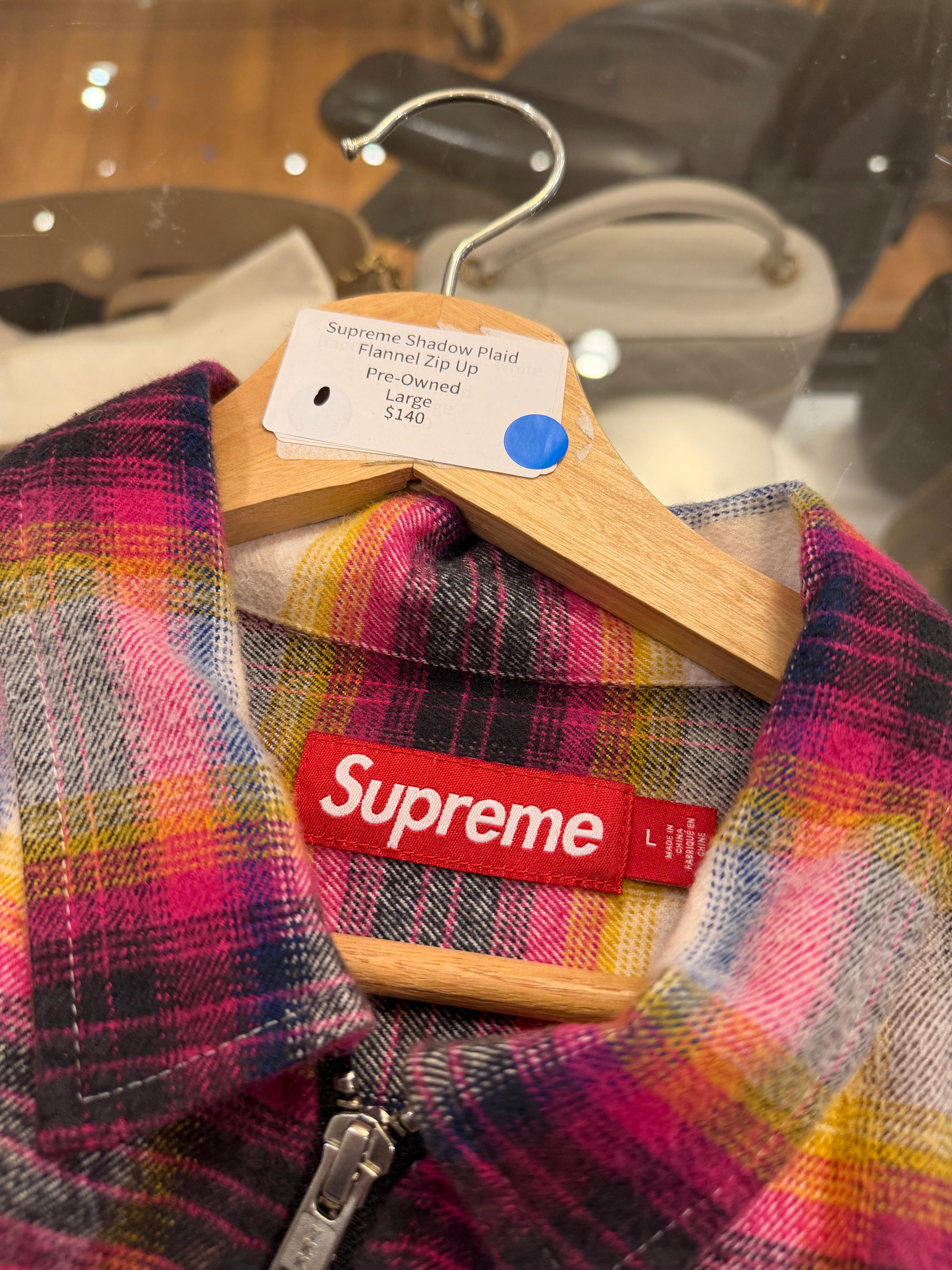 Supreme Shadow Plaid
Flannel Zip Up