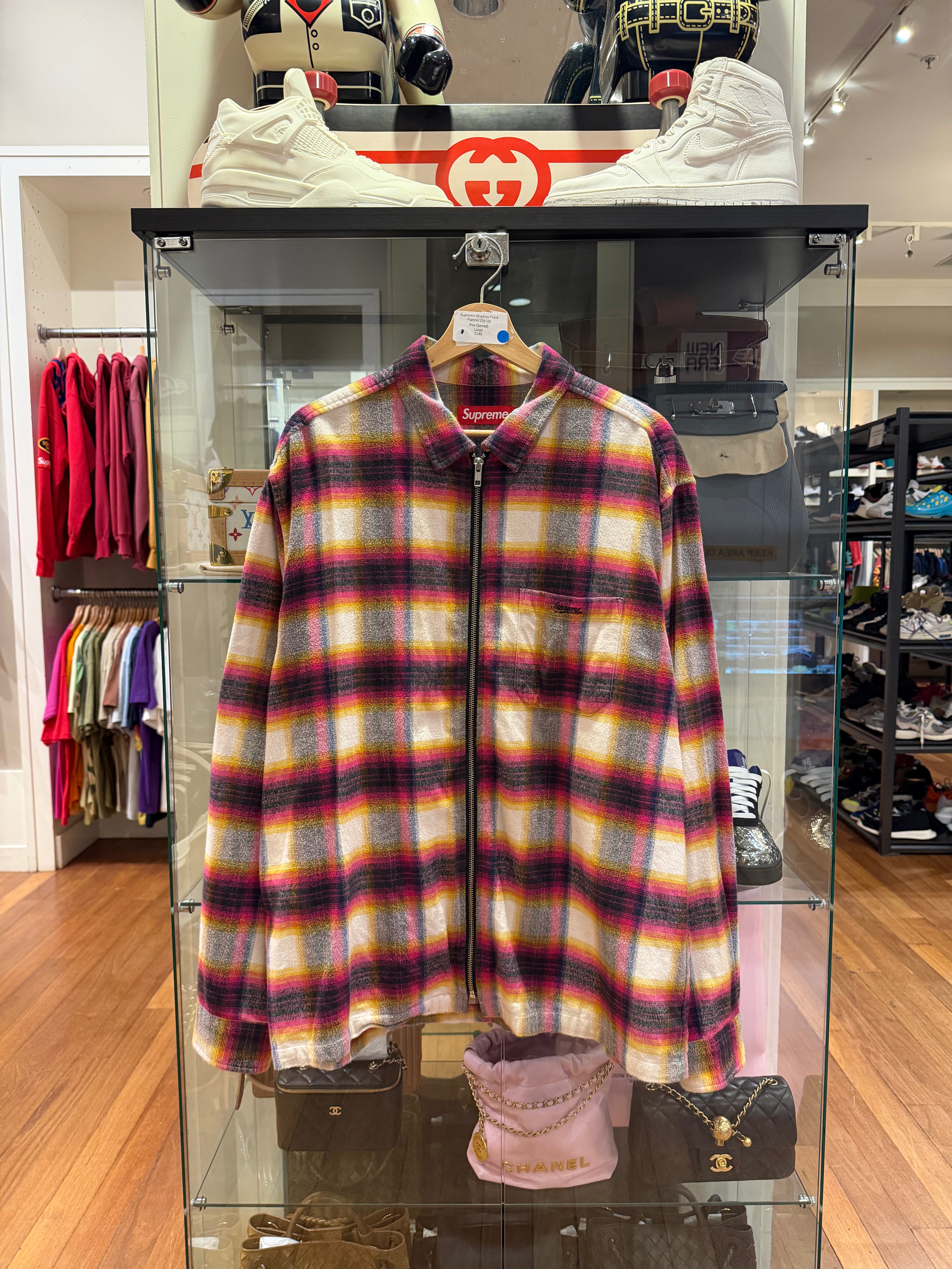 Supreme Shadow Plaid
Flannel Zip Up