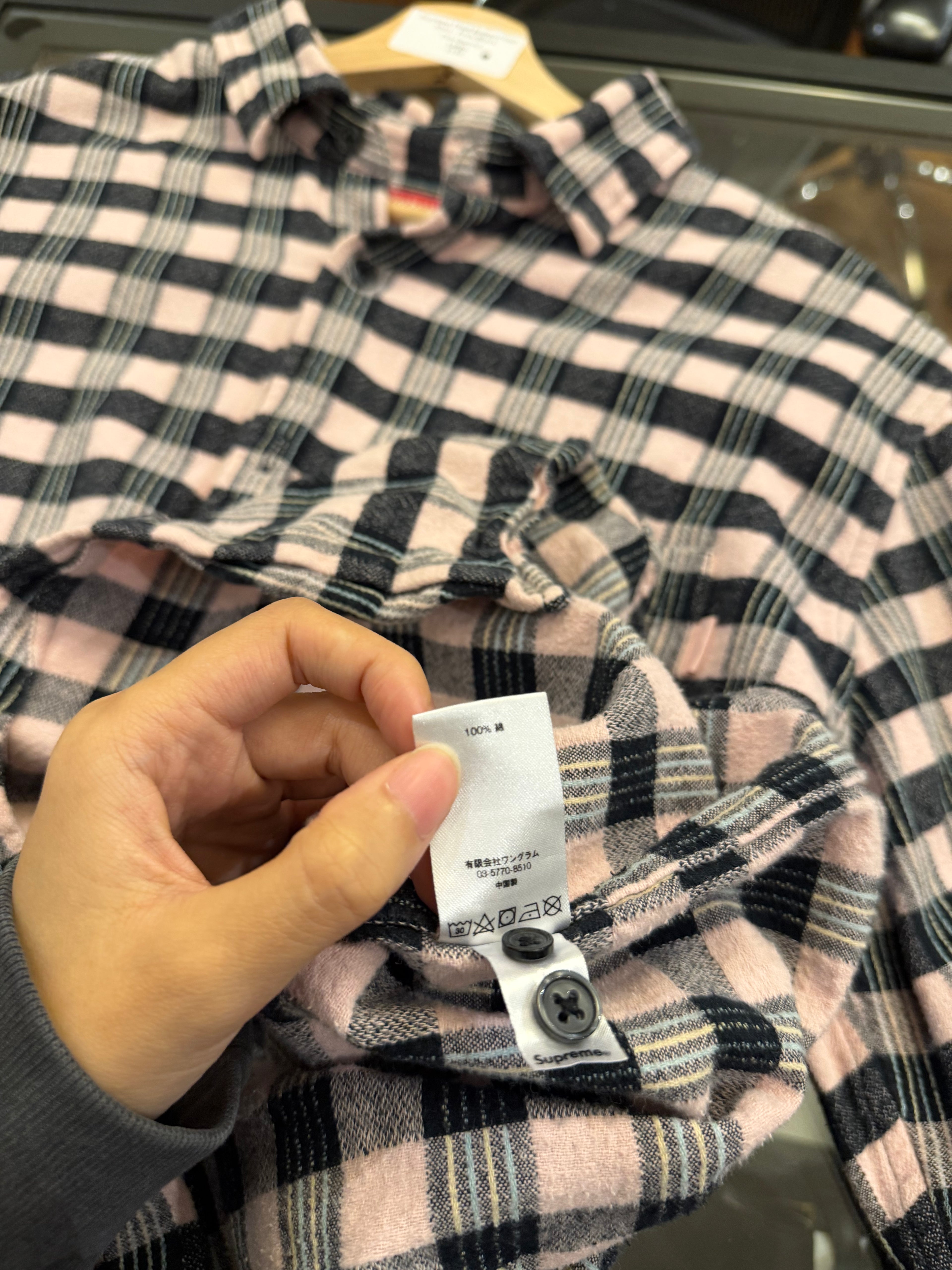 Supreme Plaid ButtonDown
Shirt - Pink/Black