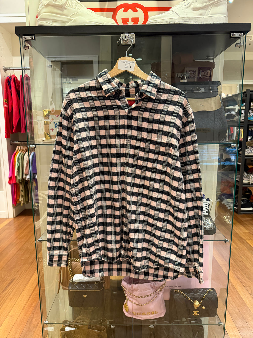 Supreme Plaid ButtonDown
Shirt - Pink/Black