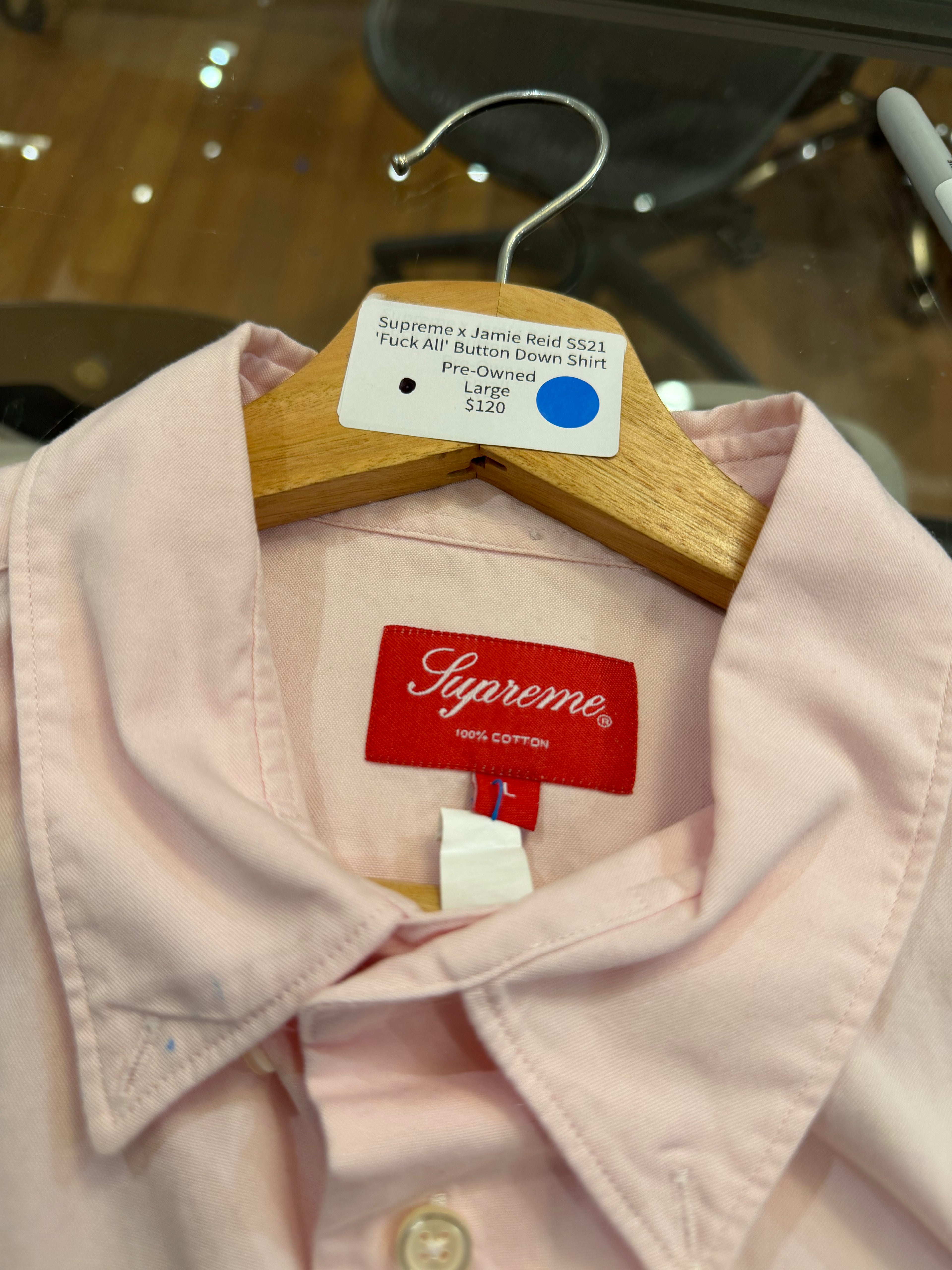 Supreme x Jamie Reid SS21
'Fuck All' Button Down Shirt