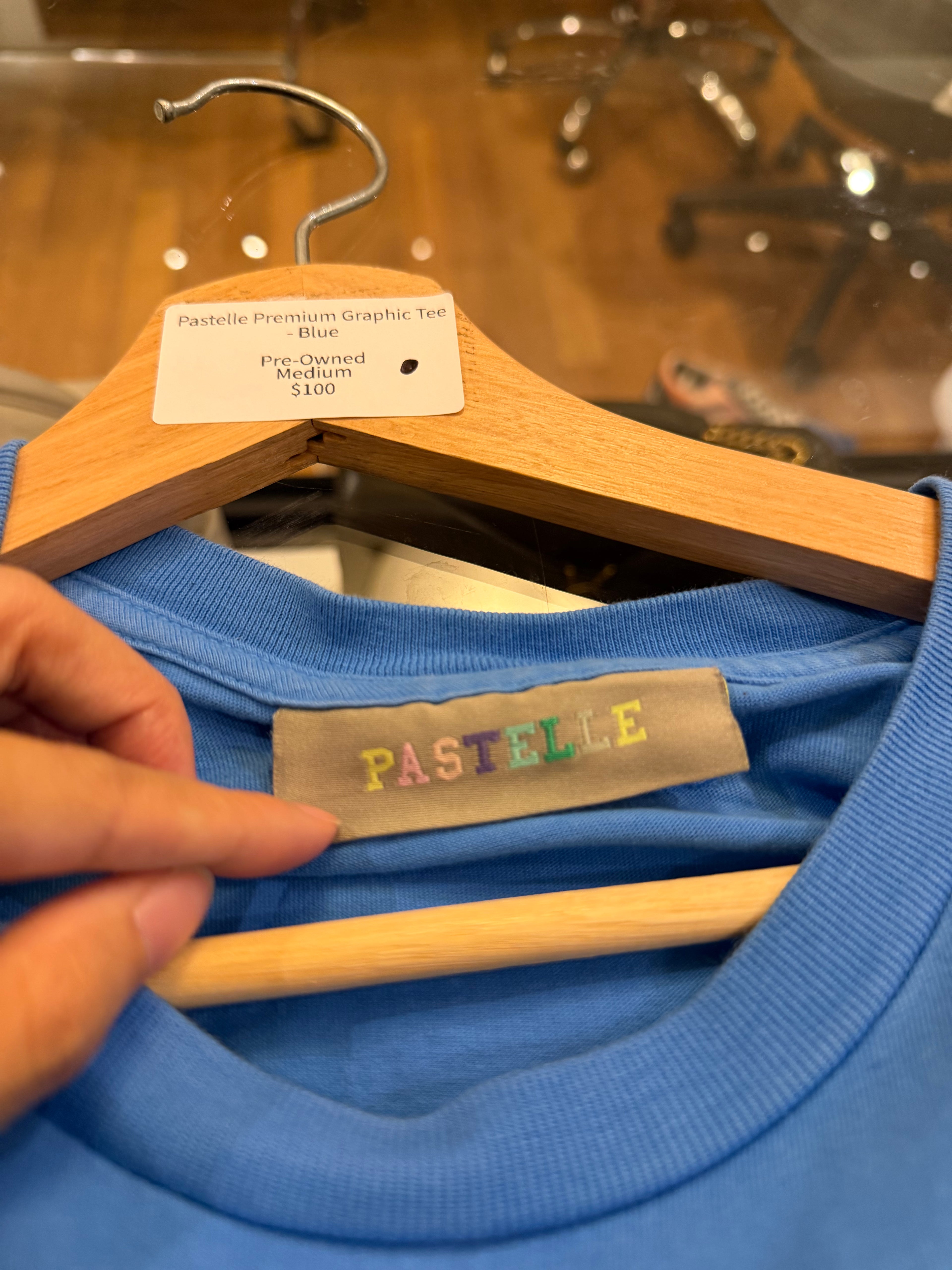 Pastelle Premium Graphic Tee
- Blue