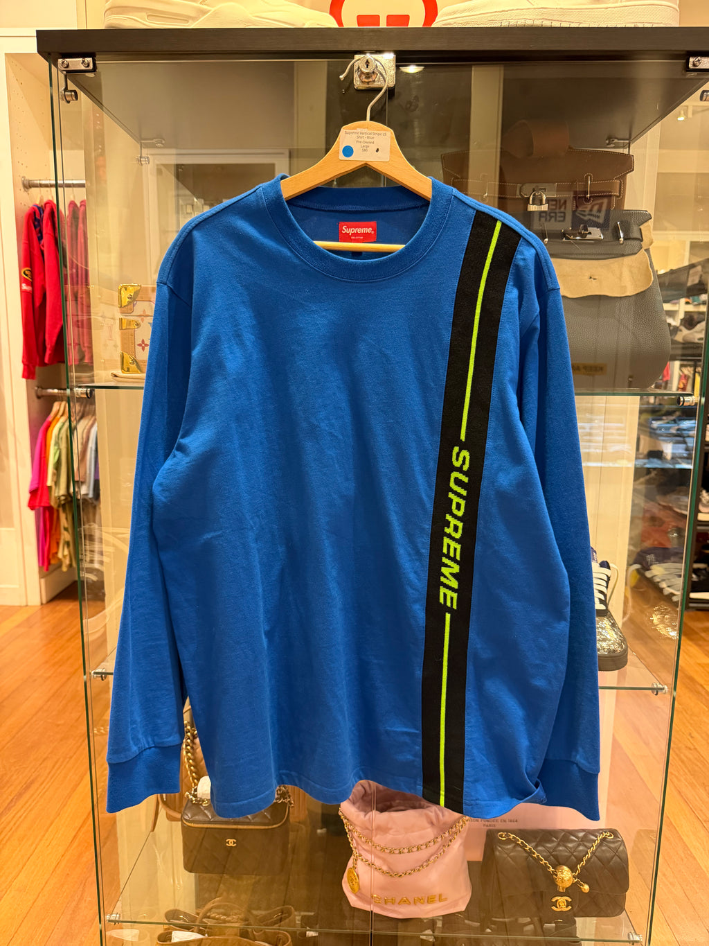 Supreme Vertical Stripe LS
Shirt - Blue