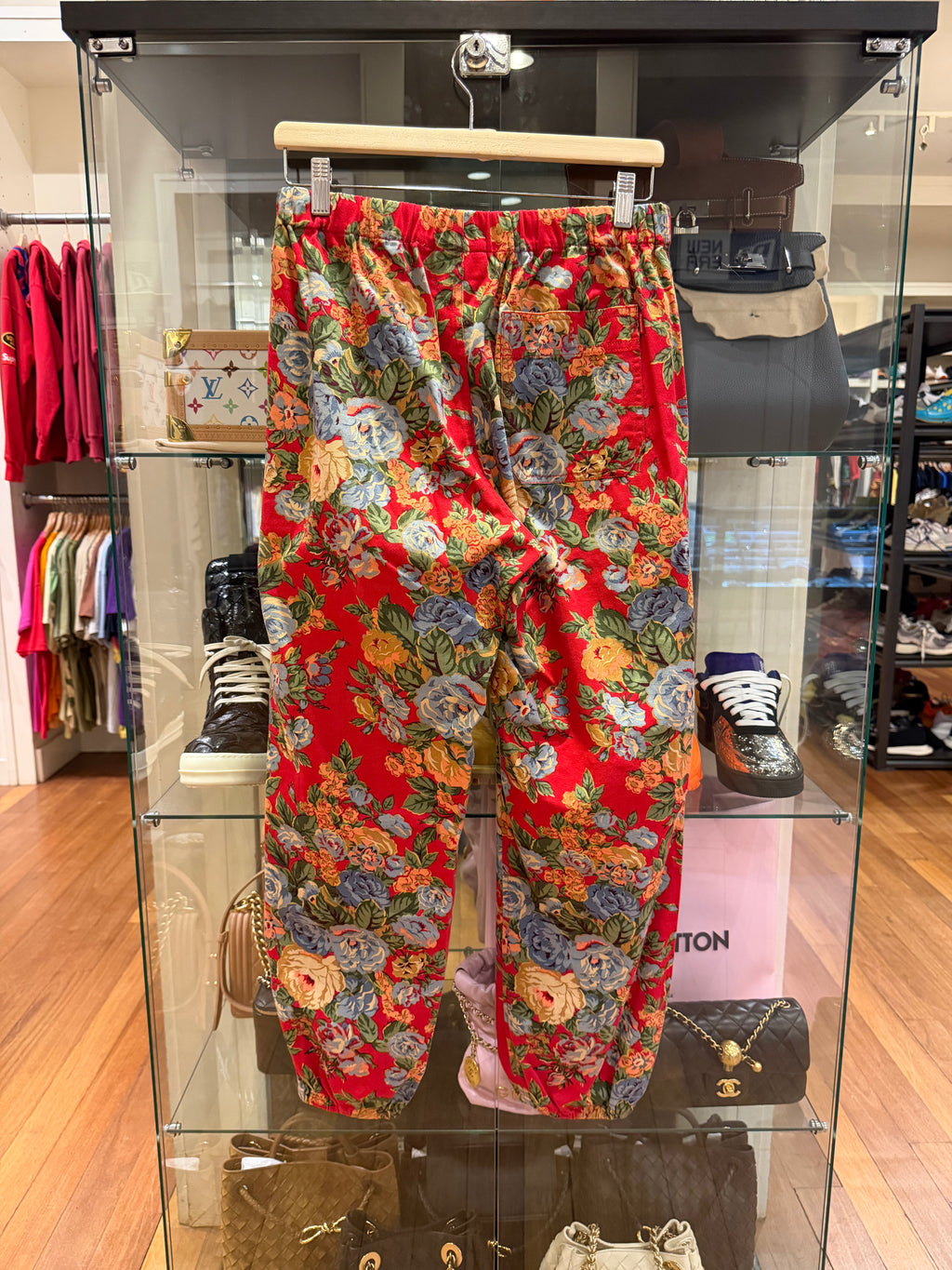 Supreme Floral Pants - Red