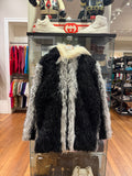 Bape 2008 Faux Fur Jacket -
Black White