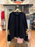 Stussy Floral Sleeve Sweater-Black
