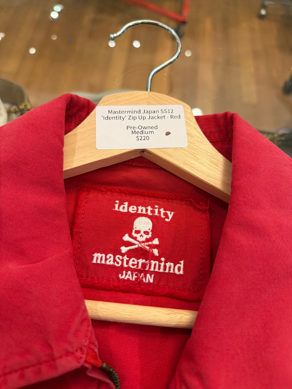 Mastermind Japan SS12
'Identity' Zip Up Jacket - Red